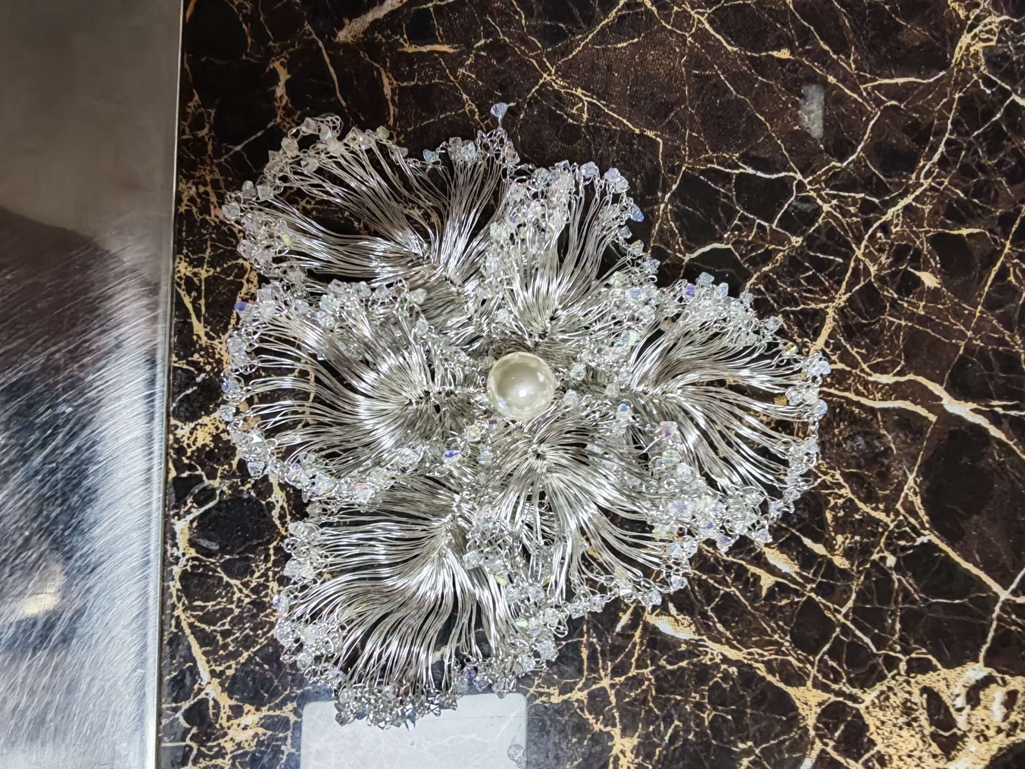 纯手工编织木槿花系列首饰饰品木槿花发饰弹簧夹