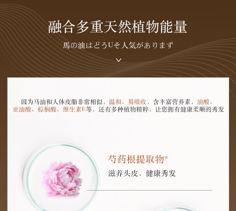 Butterfly Print Japan Original Imported Hokkaido Horse Oil Silicone-Free Moisturizing and Hydrating Shampoo 600ml pic 9