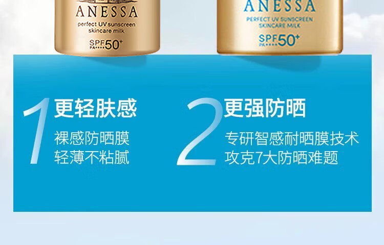Anessa Smart Sense Double Protection Sunscreen Lotion 12ml Outdoor high-power Sunscreen, Waterproof and sweat-proof skin care product pic 6