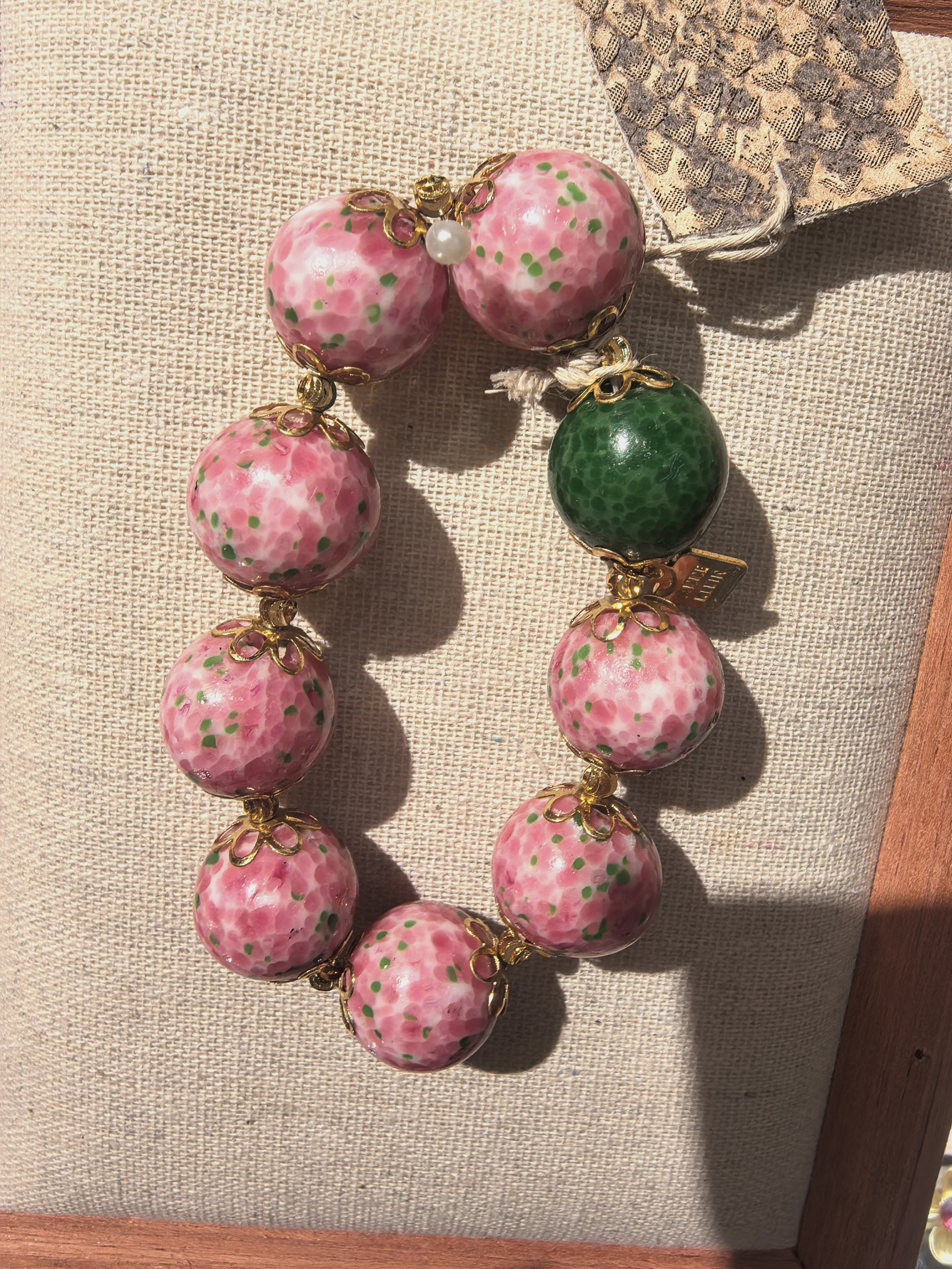 老琉璃中古老珠，藏文化文玩手串