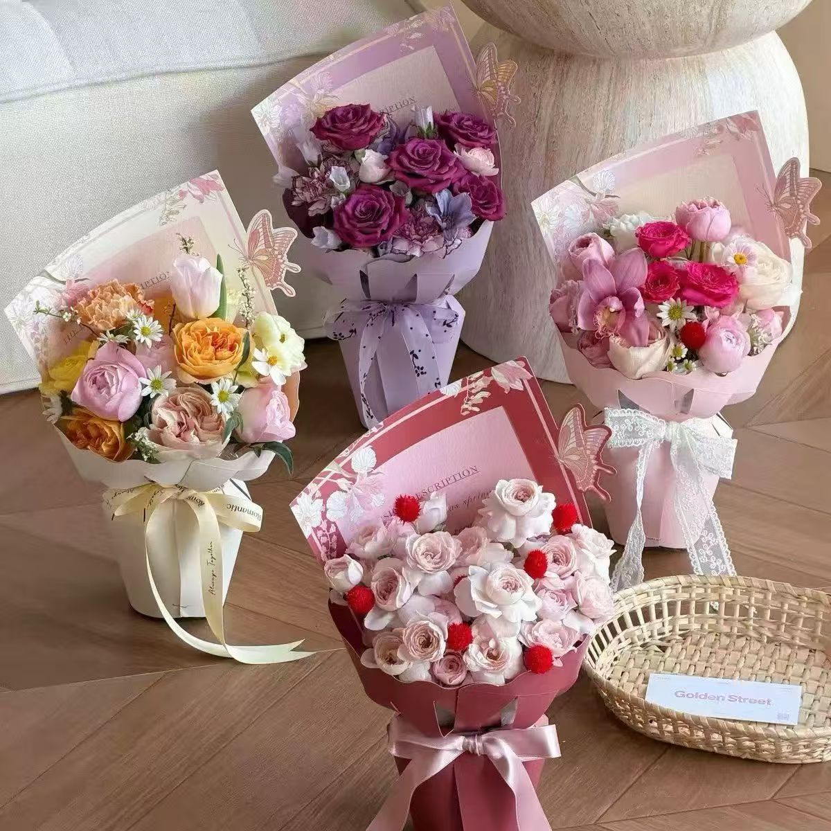 Flower packaging and bouquet packaging materials details Picture