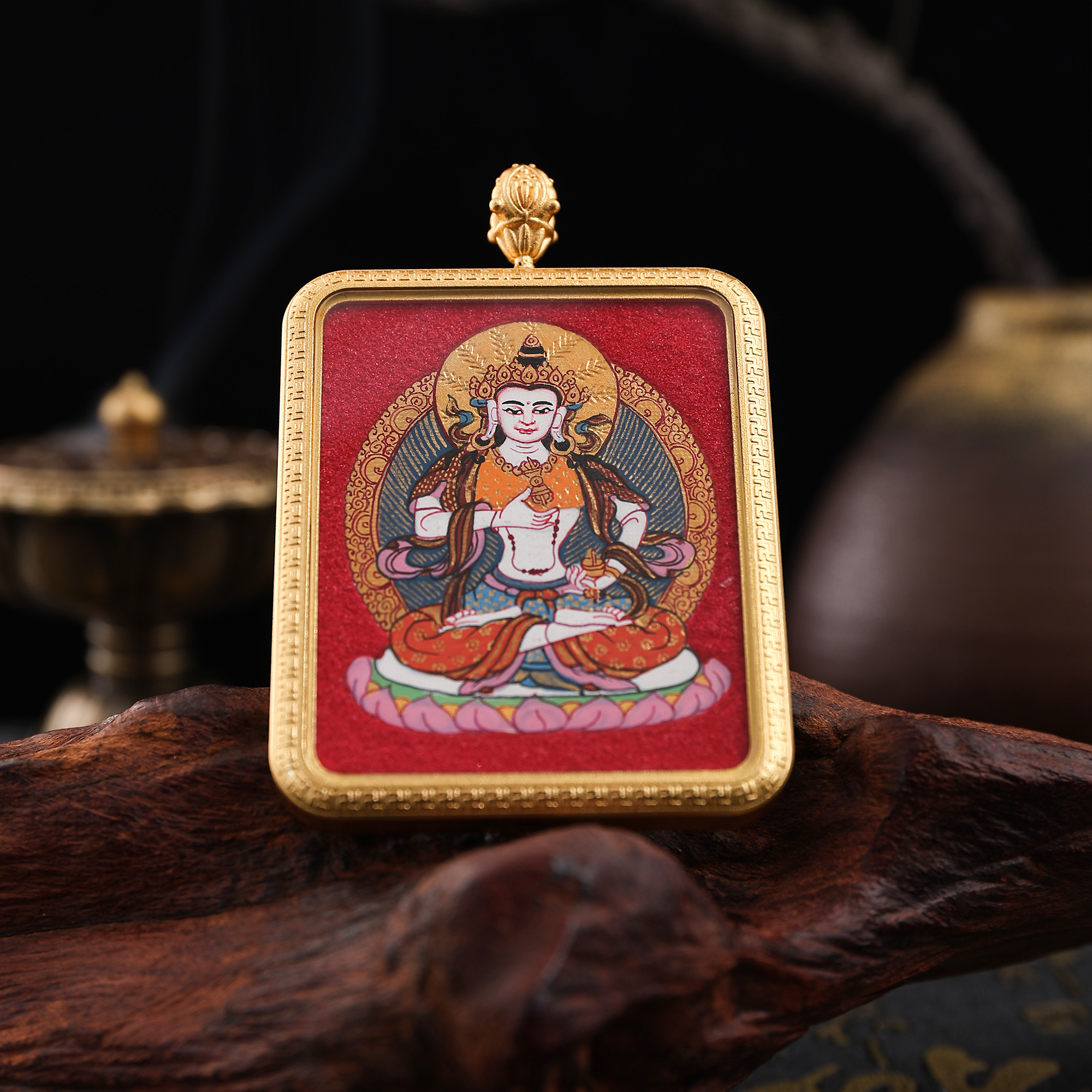 唐卡/金卡/财神/铜雕佛像/藏式饰品细节图