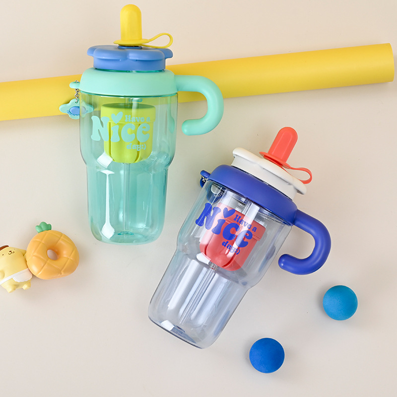 Z37-H856 High appearance level large-capacity ice cup, high-temperature resistant portable straw cup for boys and girls, student giant Specification image