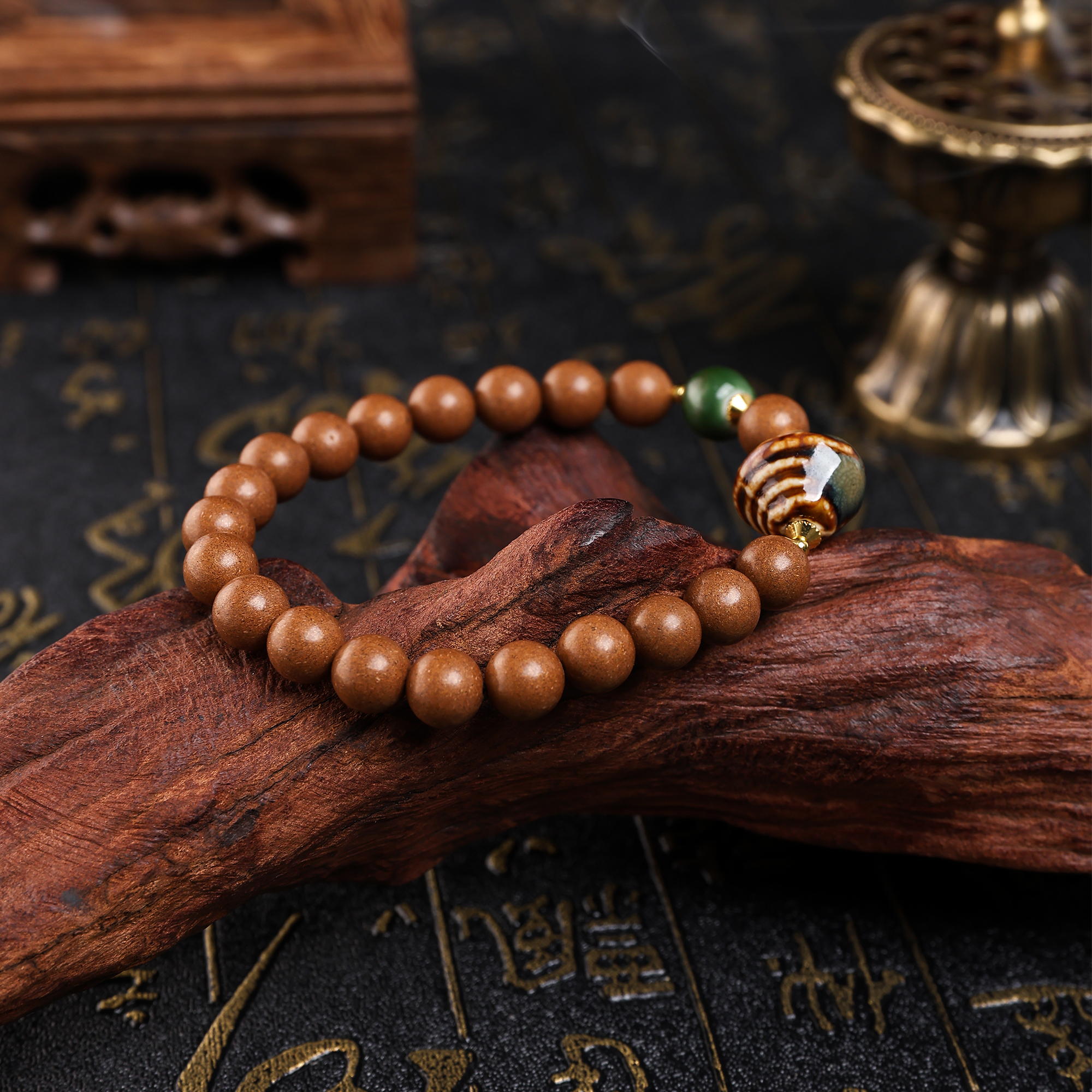 手串/合香珠/水晶手串/香珠文玩/文玩手串产品图