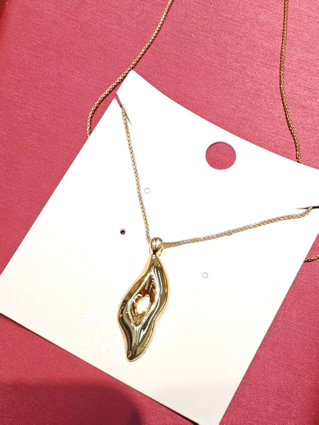 跨境欧美热卖纯银S925天然石夸张个性女性项链套链饰品厂家批发13产品图