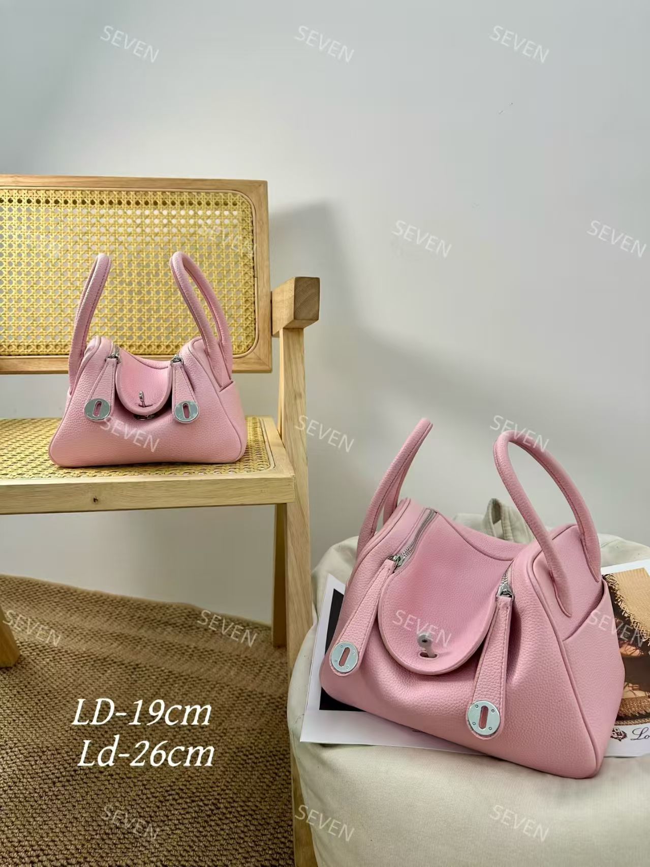 Lindi women's bags, top-grain cowhide bags, crossbody bags Specification image