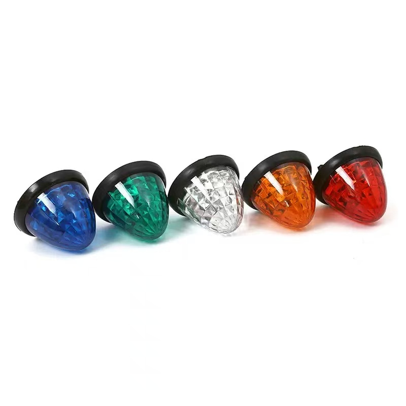 The LED side lights for trucks, ultra-bright four-in-one ground illumination taillights, 24-volt 5D truck warning light lens color strips pic 5