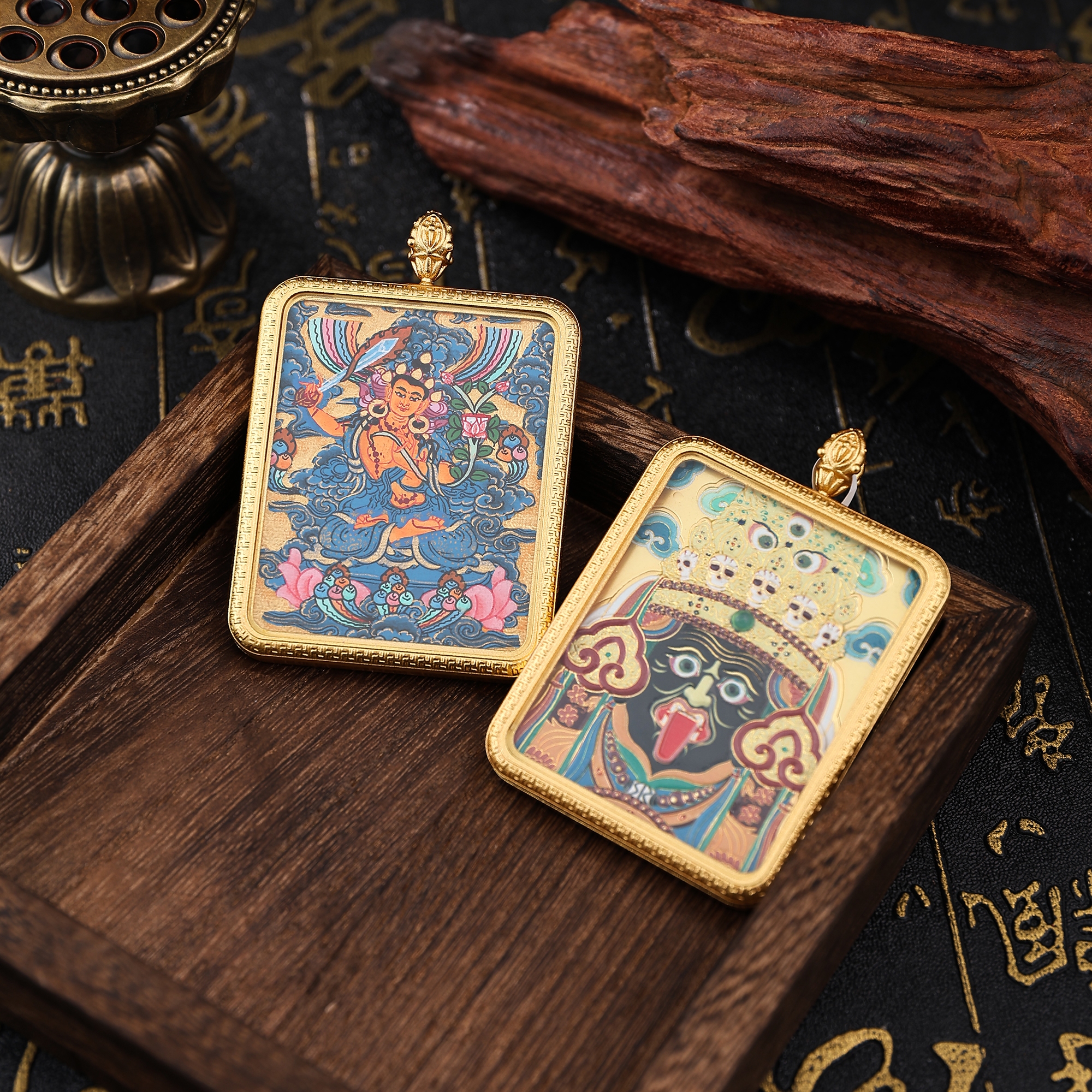 唐卡/金卡/财神/铜雕佛像/藏式饰品产品图