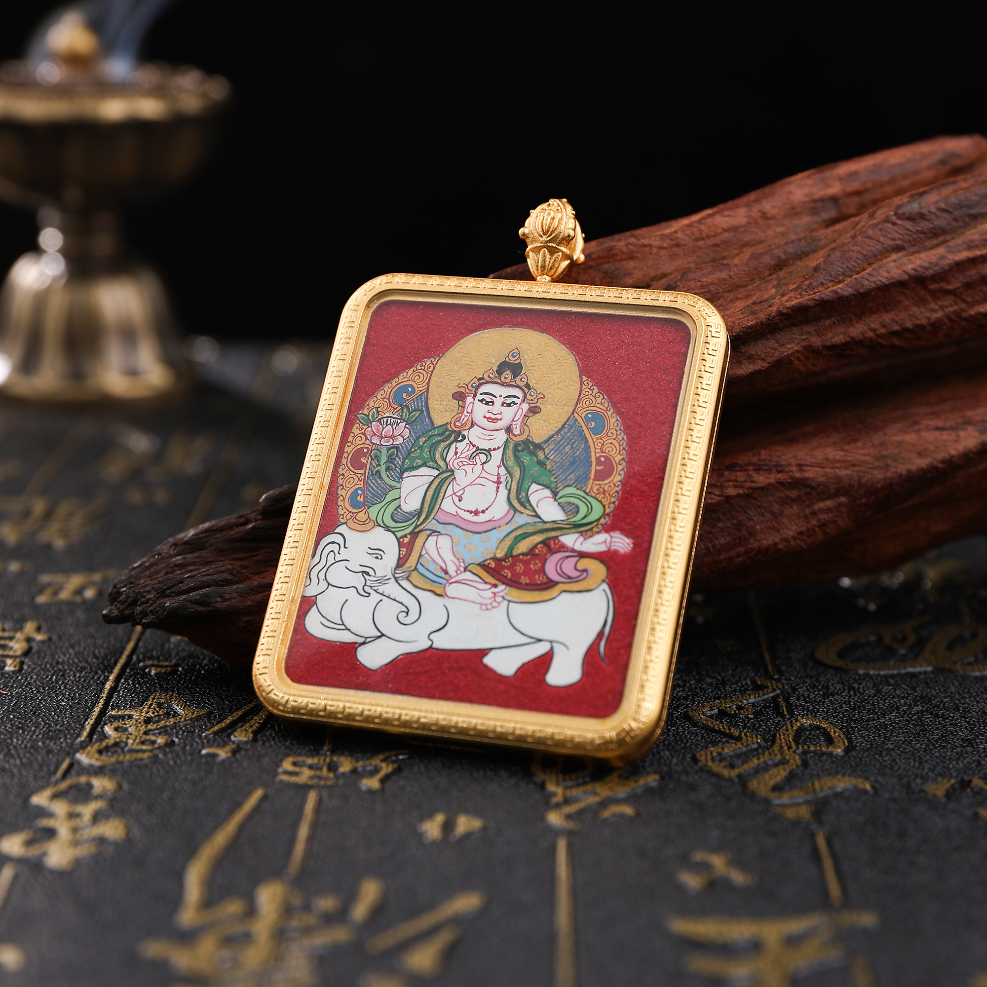 唐卡/金卡/财神/铜雕佛像/藏式饰品细节图