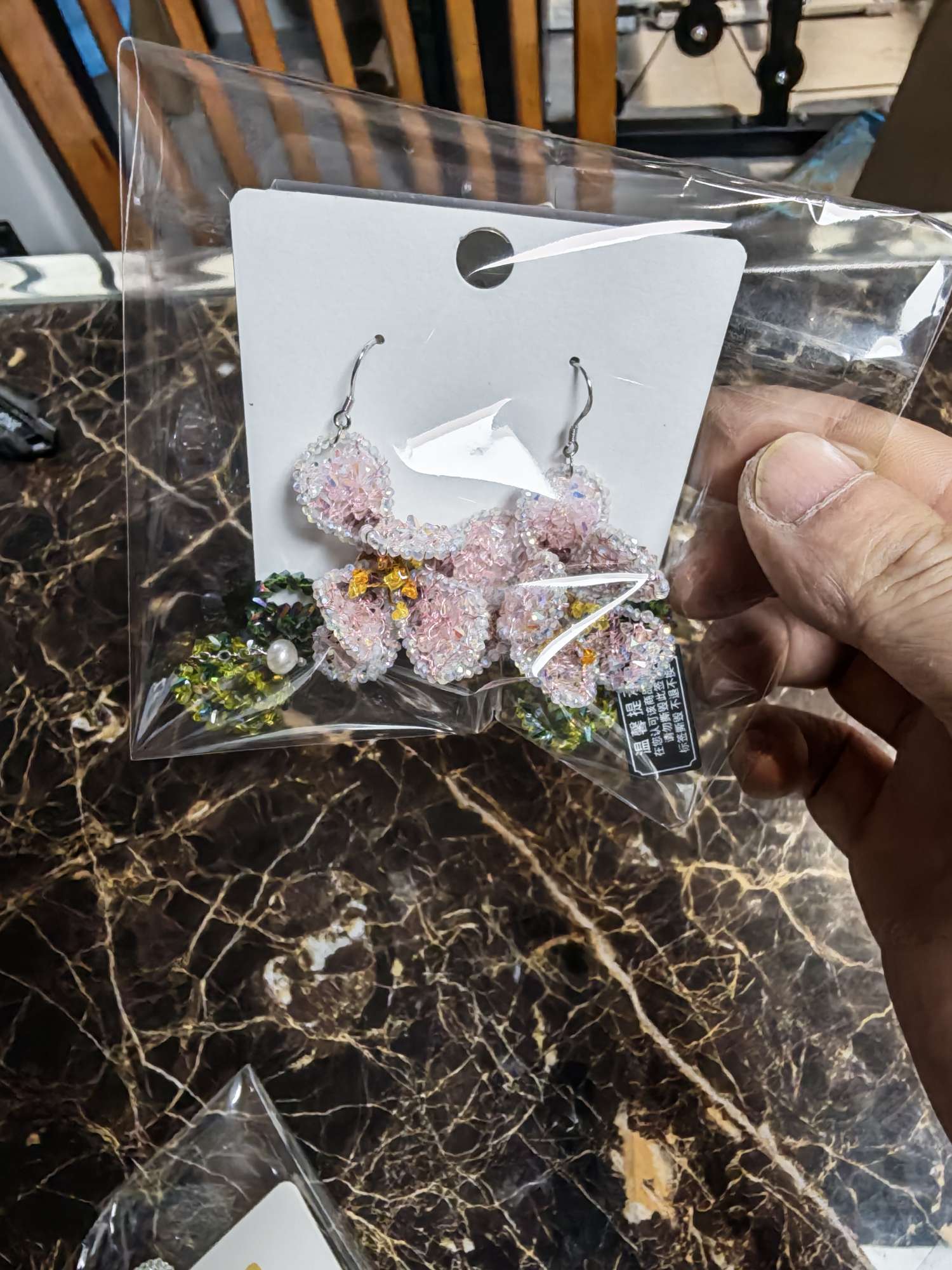 时尚饰品玉兰花耳环耳挂发饰手工首饰饰品耳环耳挂