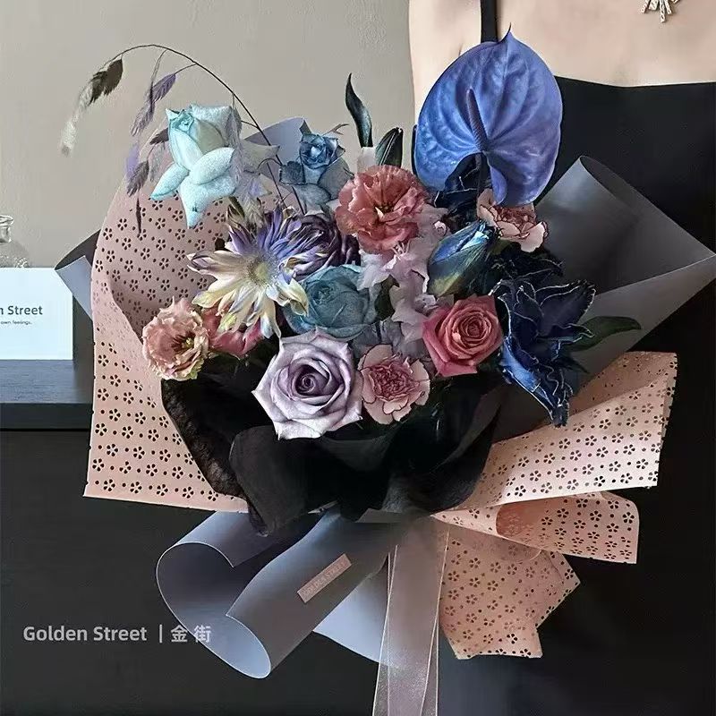 Flower packaging: flower buckets, flower boxes, flower arrangements, flower bouquets, packaging materials, flower boxes, gift boxes, sets Specification image