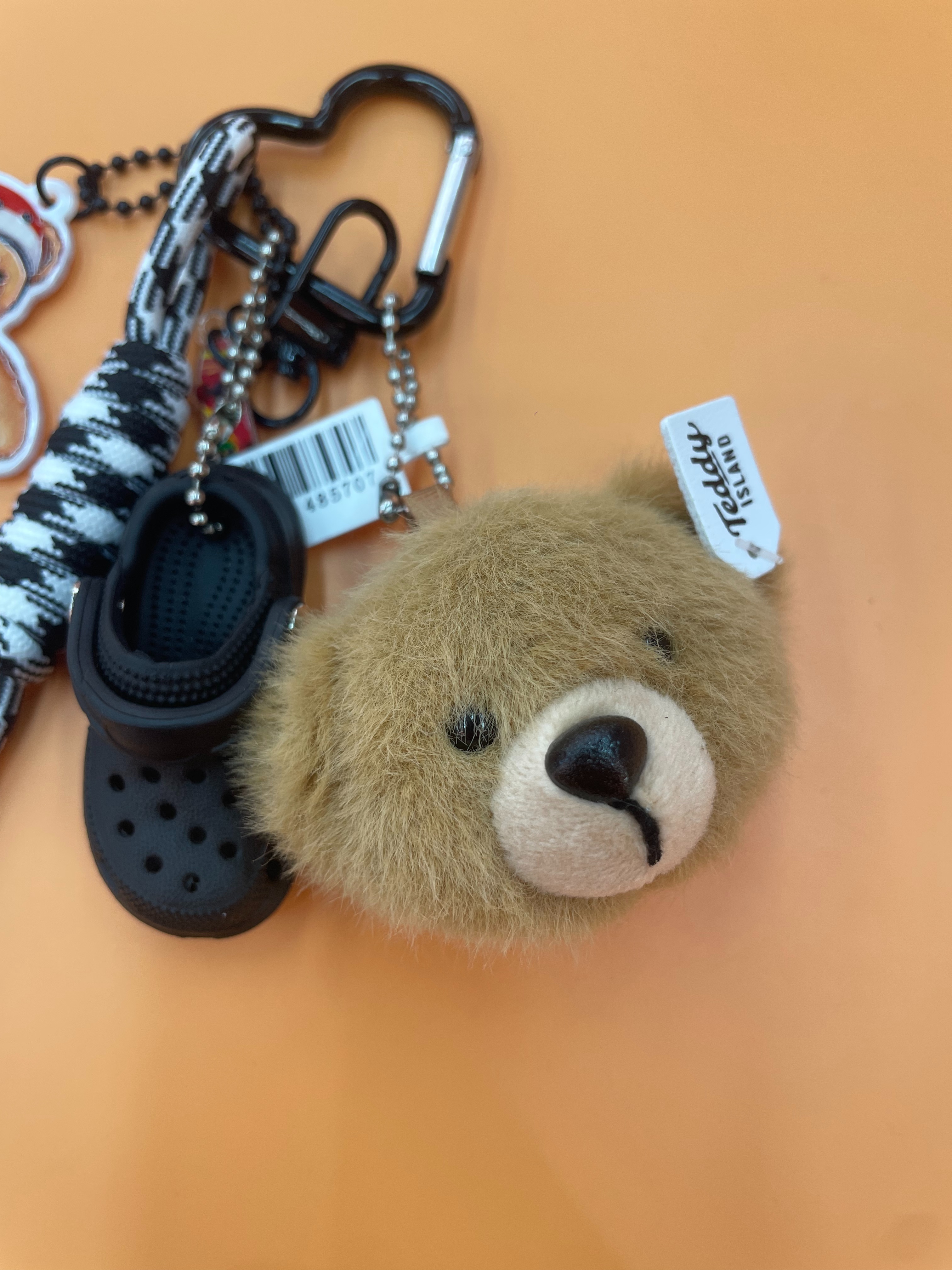 儿童宝石项链/儿童项链套装/地摊树脂挂件/芭比公主项链/PU钥匙扣细节图