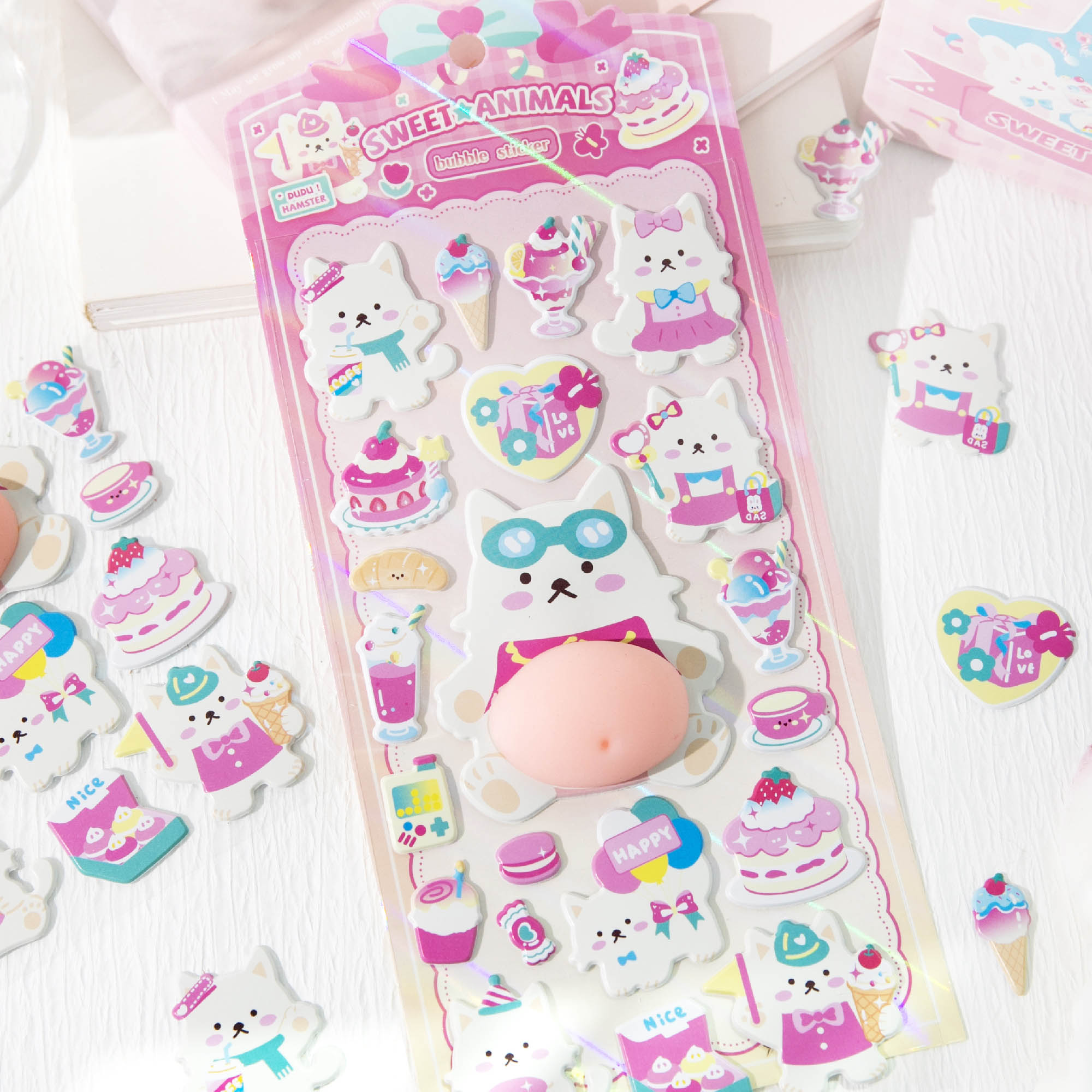 造景贴纸/贴纸/3Ⅾ浮雕贴/3D立体浮雕贴/3D贴纸白底实物图