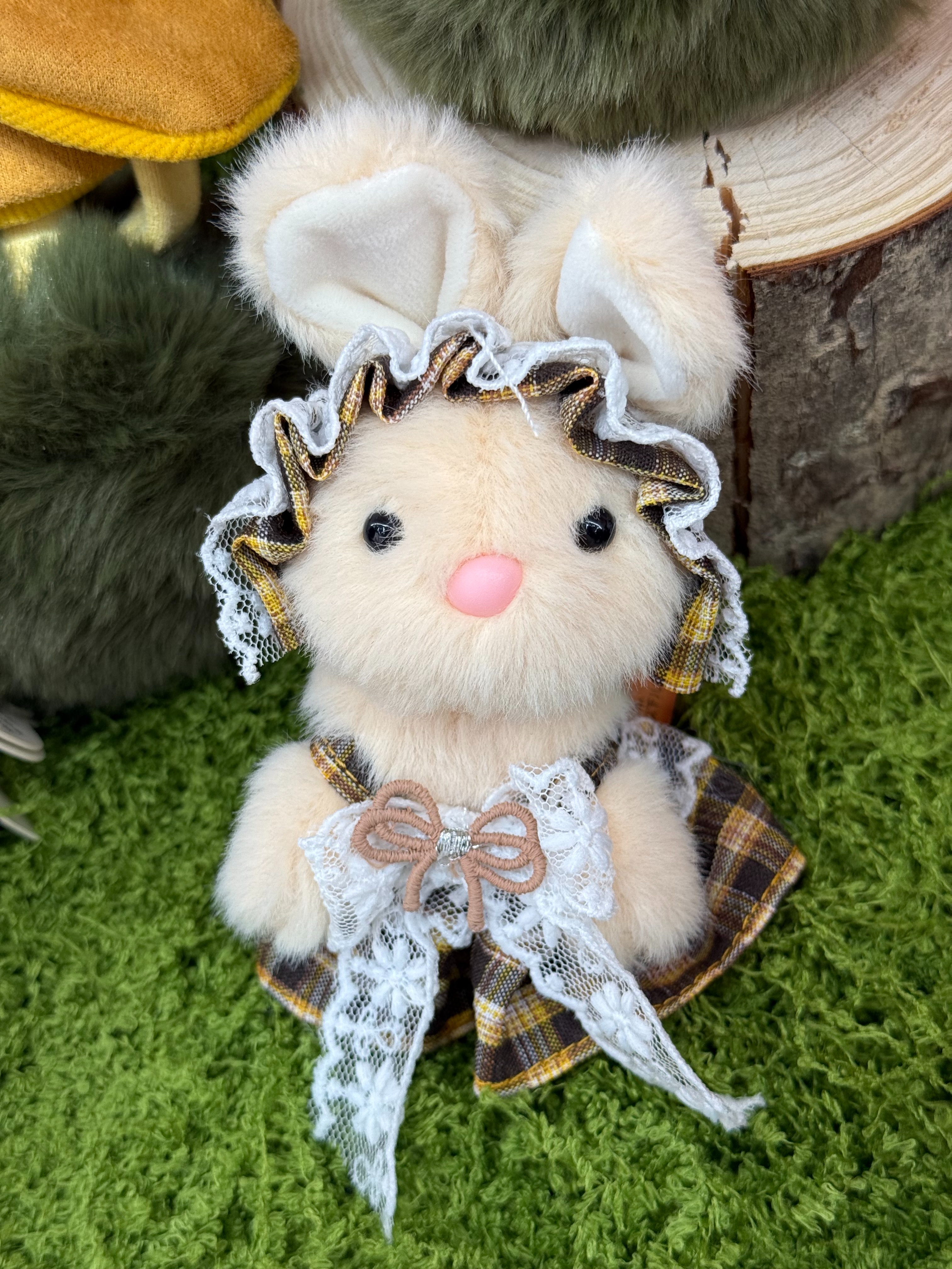 闺蜜款小兔毛绒钥匙扣挂件 可爱挂饰礼品批发