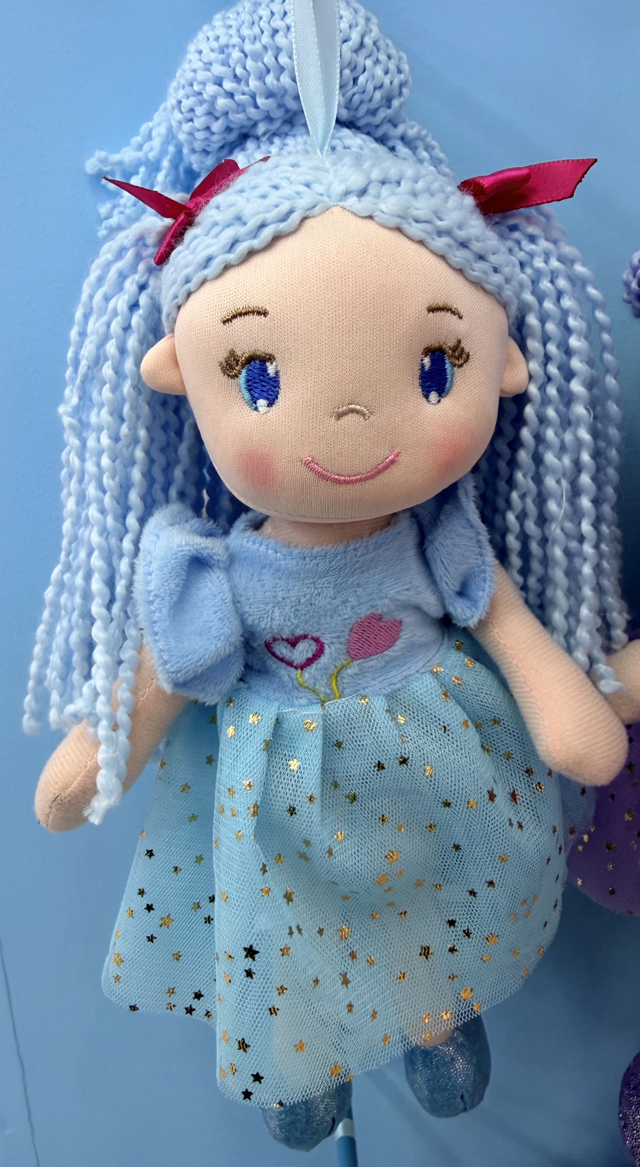 蓝色娃娃裙子布娃娃儿童玩偶批发定制布娃娃