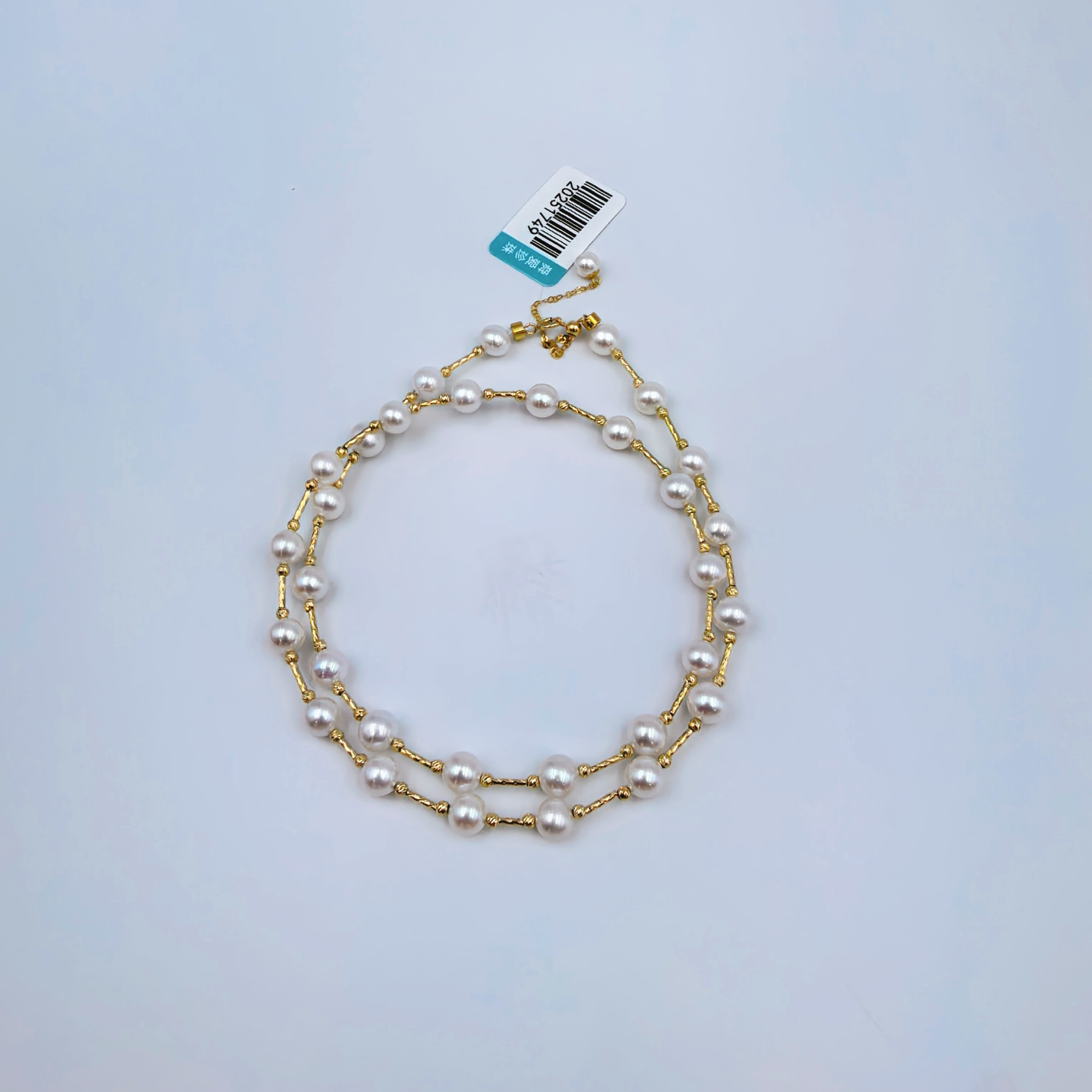 珍珠 天然淡水珍珠 圆形珍珠 搭配18K金配件