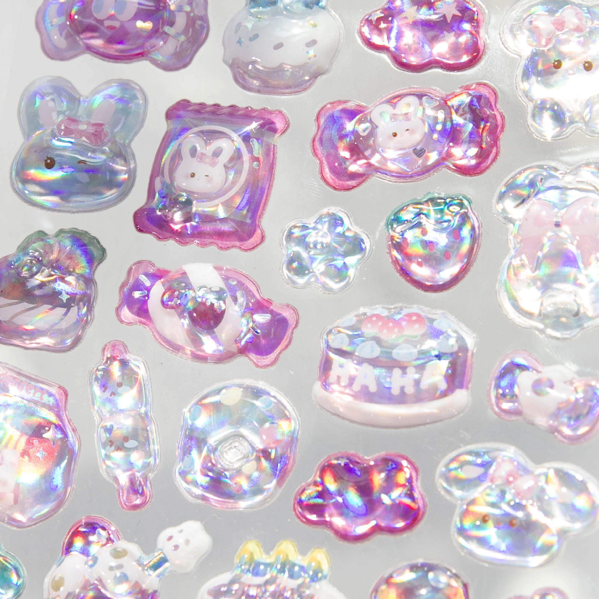 JH78W Solid embossed crystal sticker Application Scenario