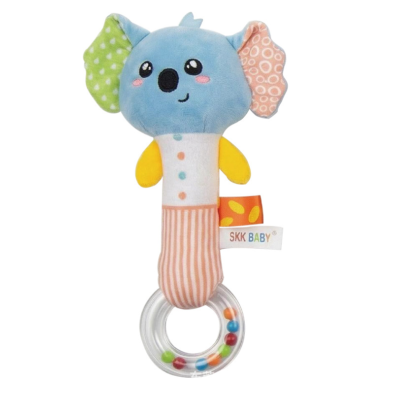 Factory wholesale SKK BABY infant and toddler toys, black and white animal hand-cranked sticks with baby strollers, hand-cranked drums and soothing dolls detail image 7