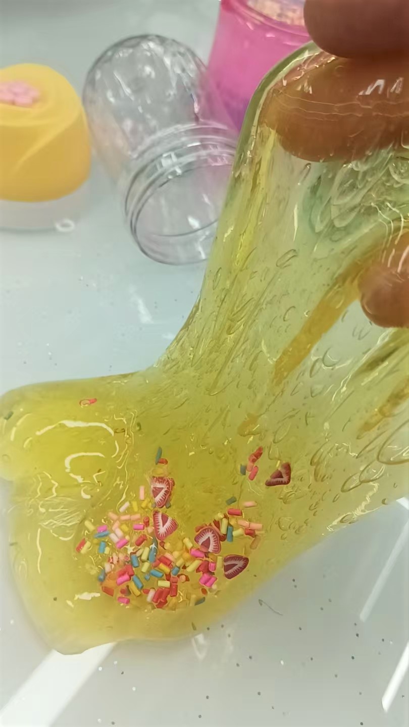 草莓高透/闪粉起泡胶/拉伸/揉捏/拍打/解压/减压、好玩/有趣玩具12入陶泥匠B0072