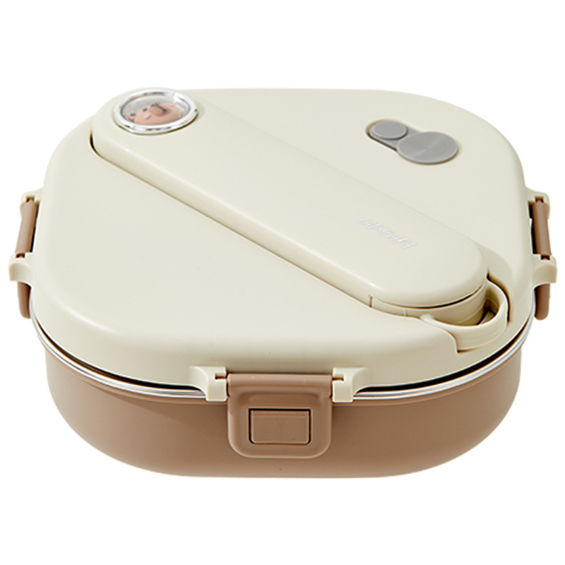 304 不锈钢分格饭盒 三格 / 四格可选 密封防串味 学生上班族带饭保温便当盒详情2