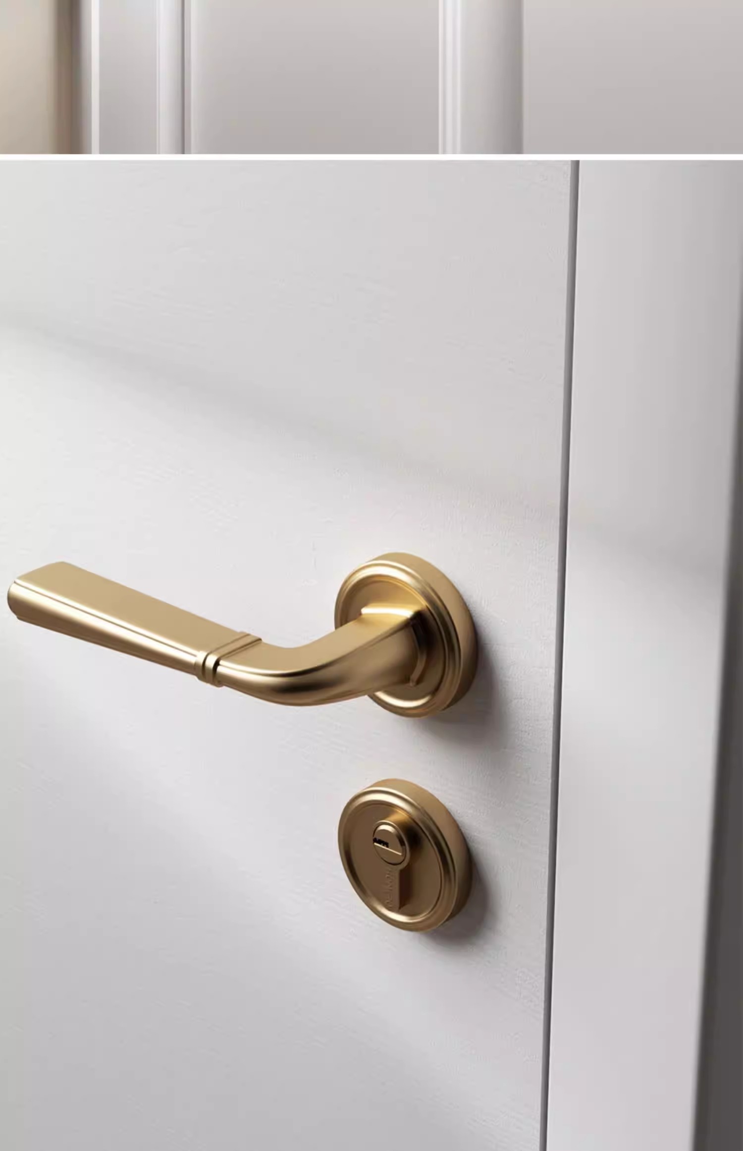 RENZ aluminum alloy door lock, old-fashioned anti-theft door handle lock, 120mm pic 13