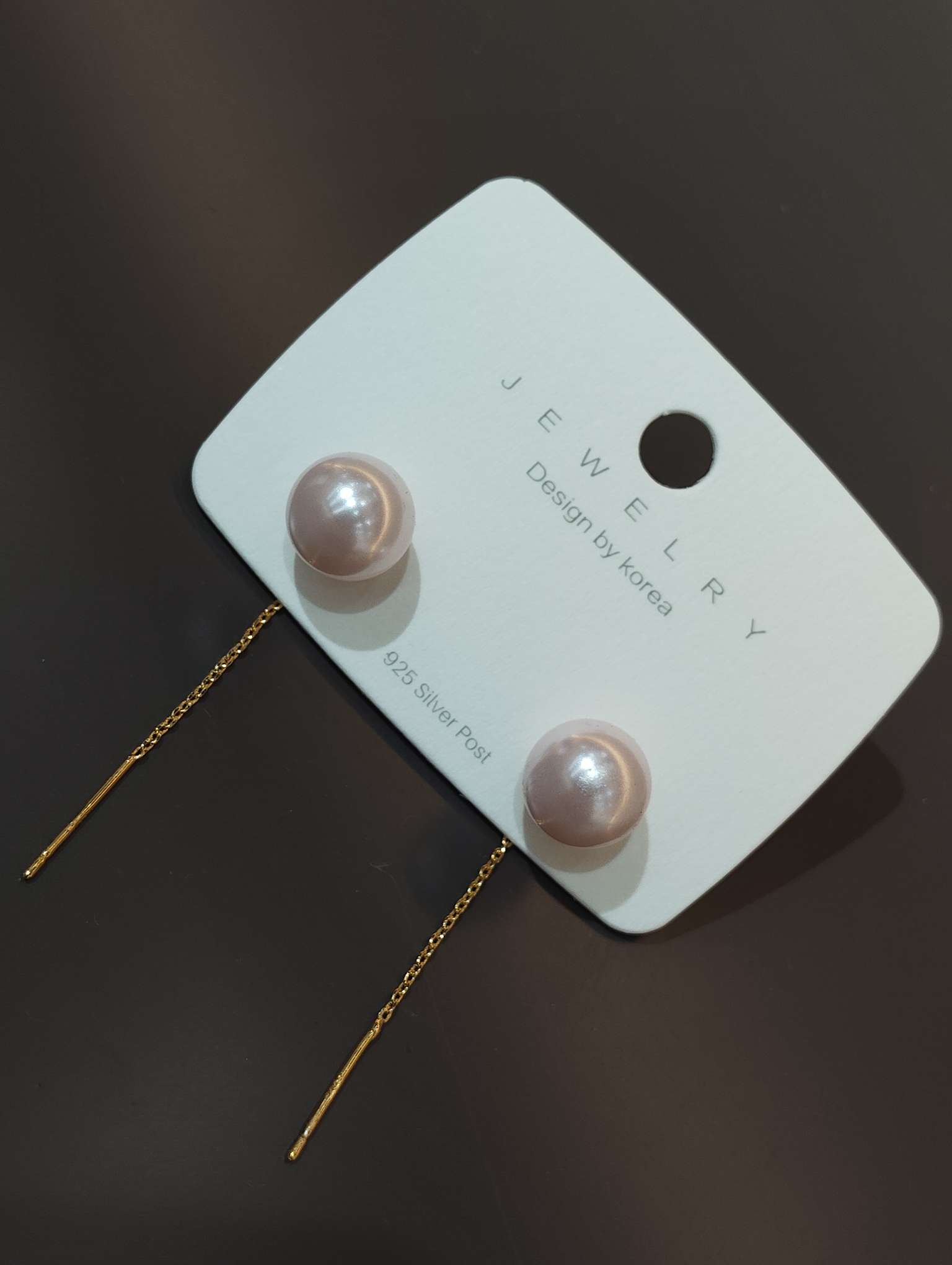 精致小巧珍珠流苏耳线小众气质简约百搭耳饰女