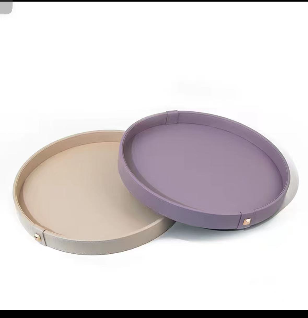 圆形托盘蛋糕杯托塑料盘子12件装食品收纳盘家用便携 tray