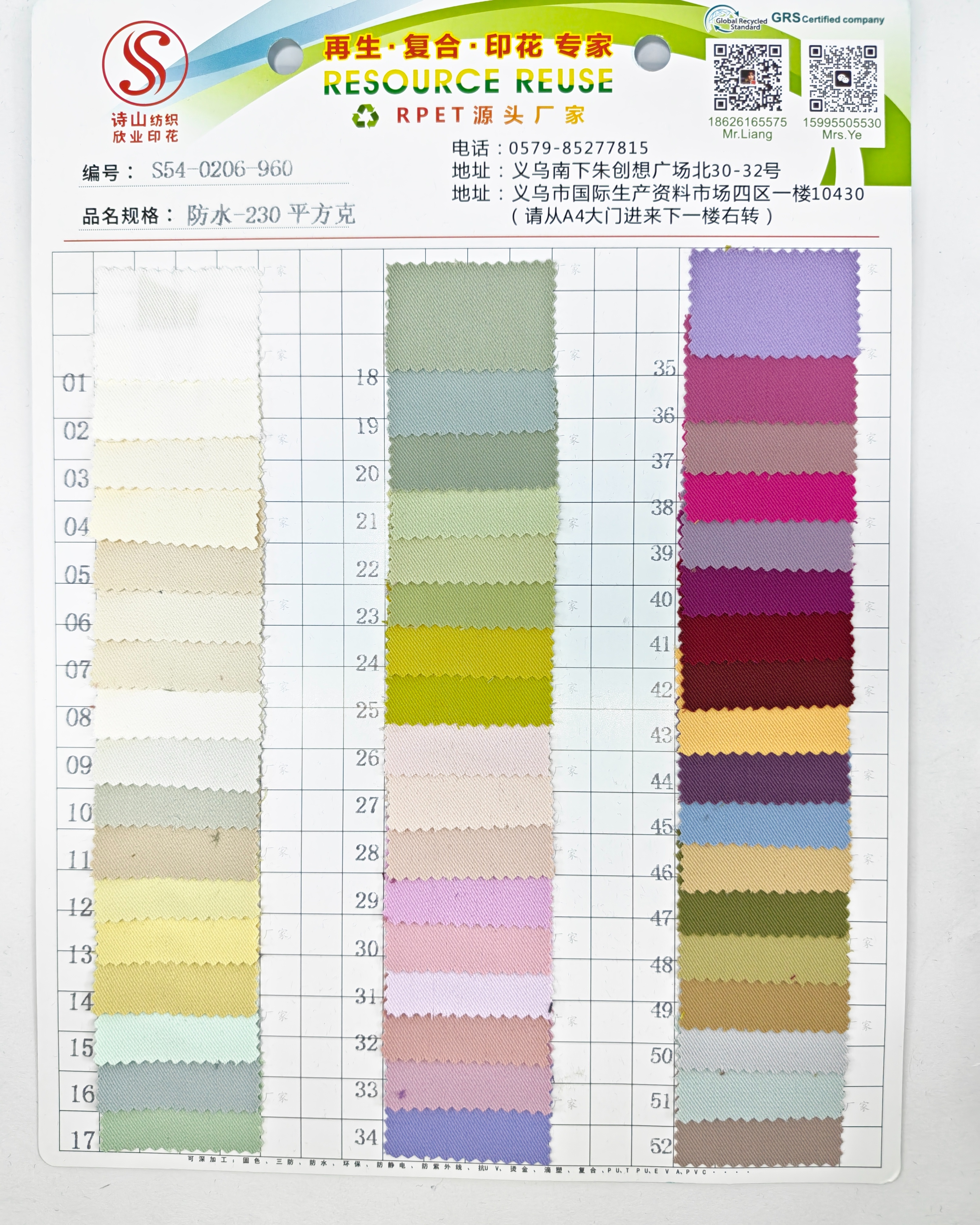 Shishan 230D Twill Oxford fabric short-sleeved jacket for luggage and clothing Application Scenario