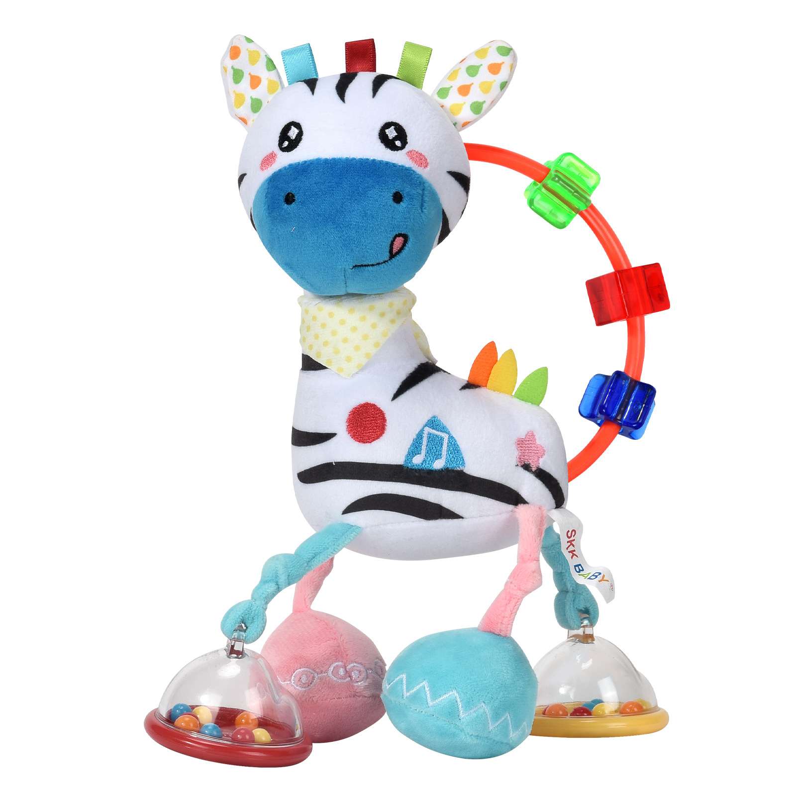 SKKBABY新生儿益智毛绒玩偶音乐床挂0-3岁宝宝推车婴儿启蒙摇铃详情图16