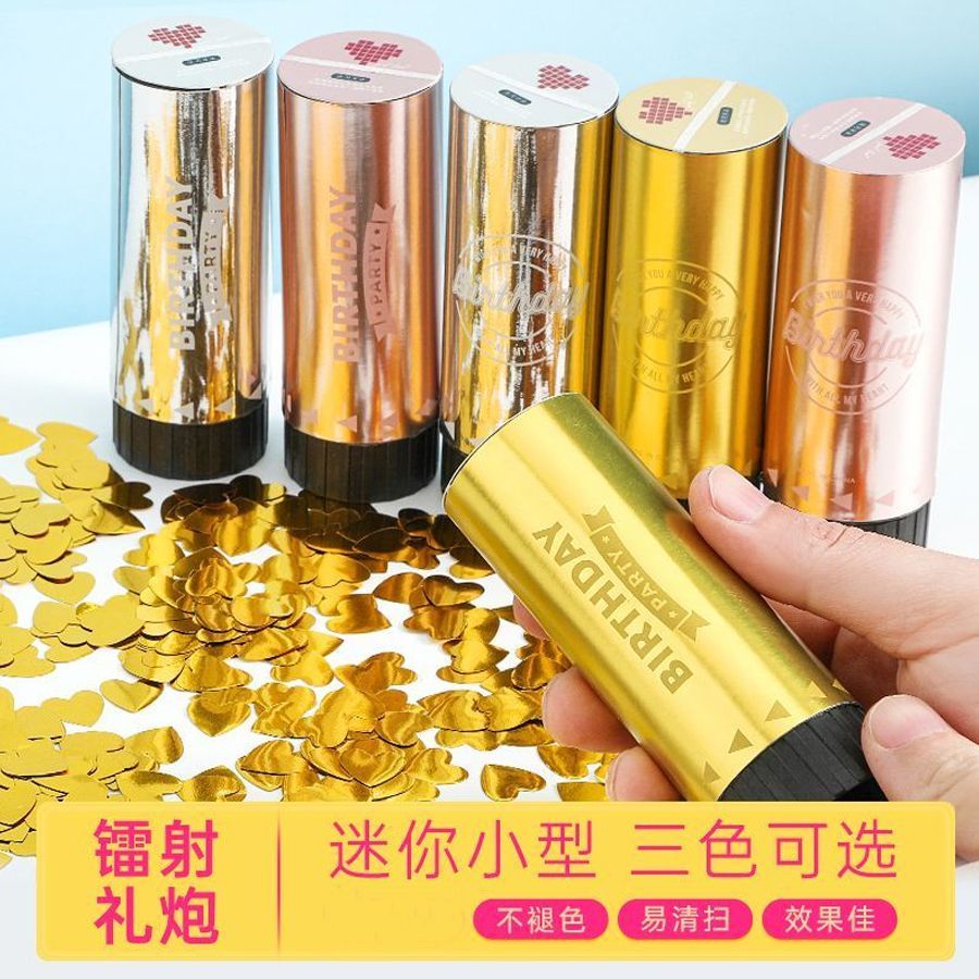 Mini firework cannons, laser fireworks, ribbons, birthday spray tubes, wedding birthday decorations, live streaming and photo props detail image 2