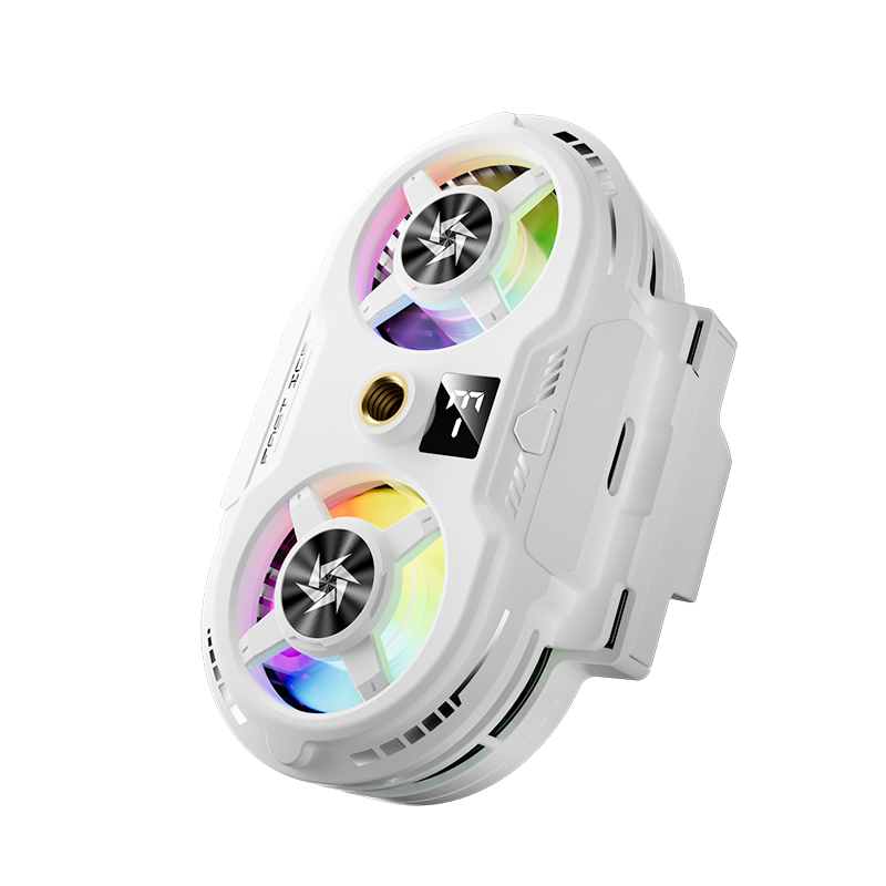 Dual-fan mobile phone cooler, dual-core overclocking cooling wonder, semiconductor cooling back clip for live streaming, silent Item Picture