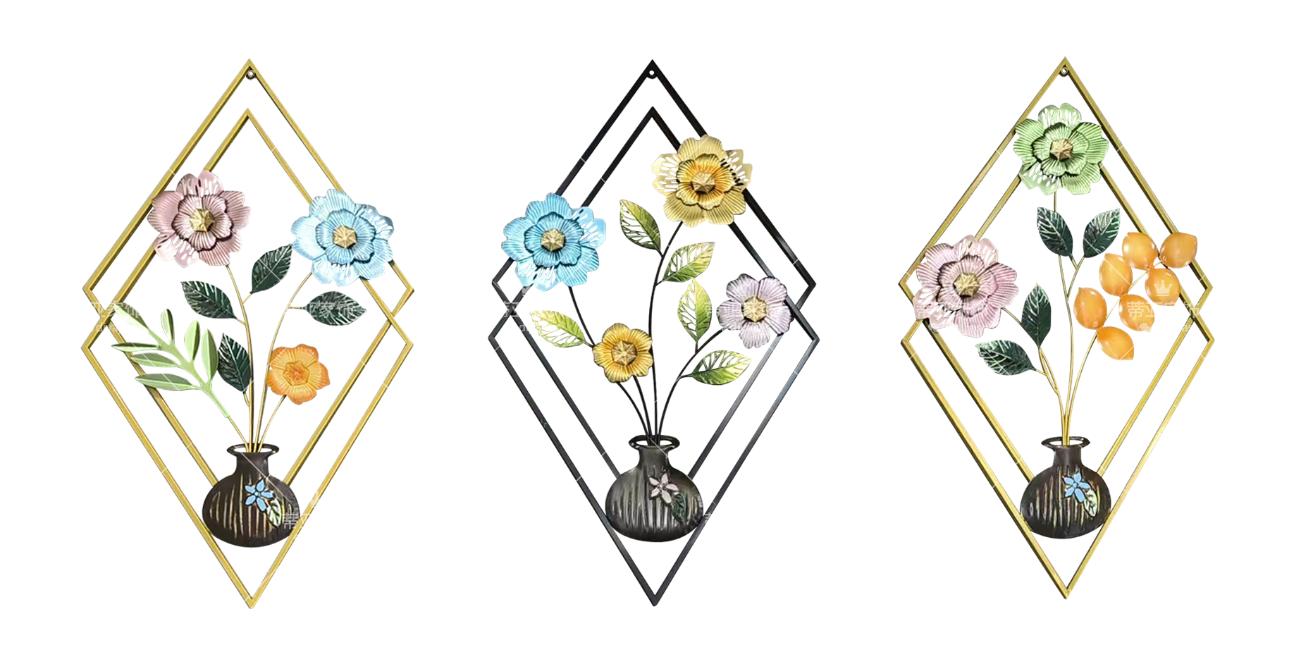 金摆件北欧装饰品金属墙饰装饰画