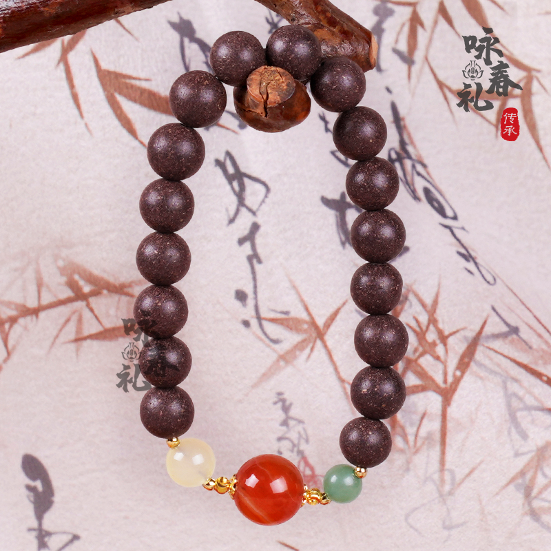 项链/珍珠/天然石项链/珍珠链条女款拼接气质/珍珠项链产品图