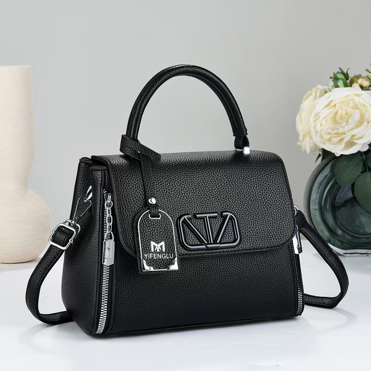 High-quality women's crossbody fashion PU women's bag, women's crossbody fashion 2026 in-stock new style. detail image 3