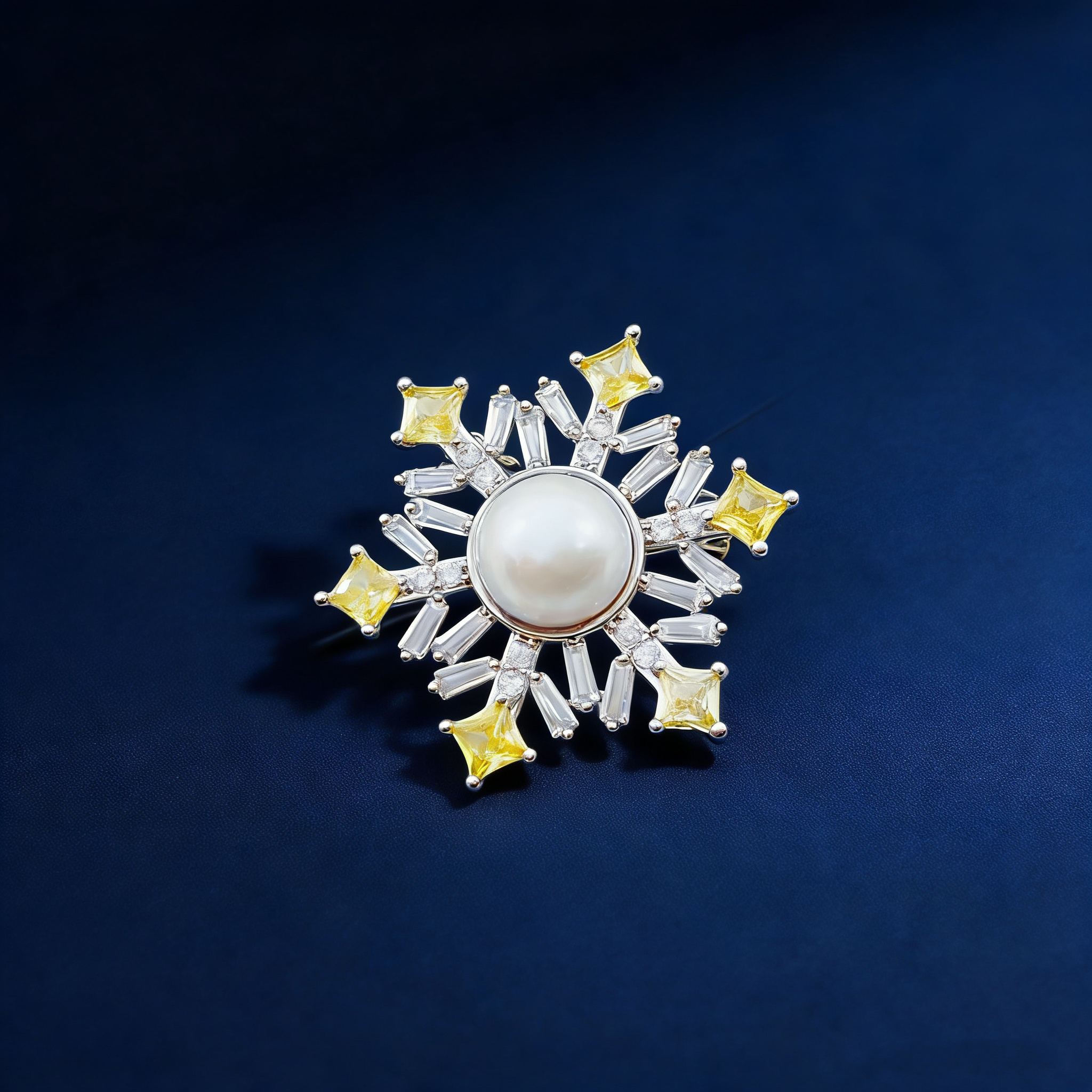 Pearl flower brooch, Baroque pearl brooch, decorative Chinese trend brooch, retro accessory brooch, ladies' waist-cinching fashion Christmas brooch gift, Chinese style XZ136019 details Picture