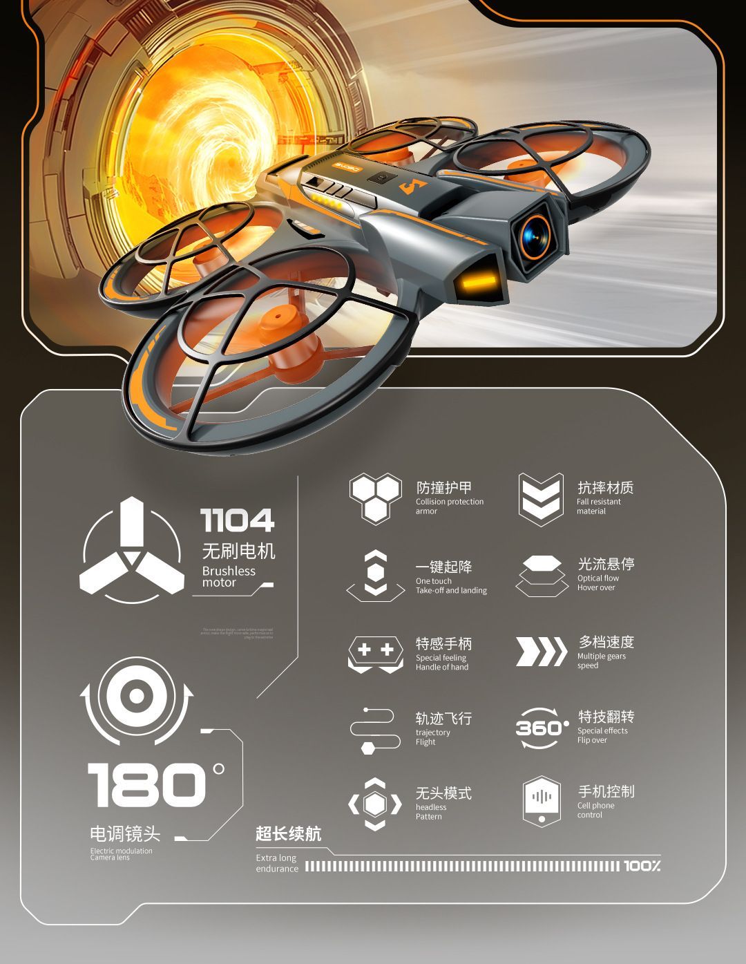 A21 brushless drone, aerial camera, remote control aircraft, adult electric anti-drop toy, brushless motor, mesh cover, package, safe and worry-free, export wholesale for foreign trade detail image 9