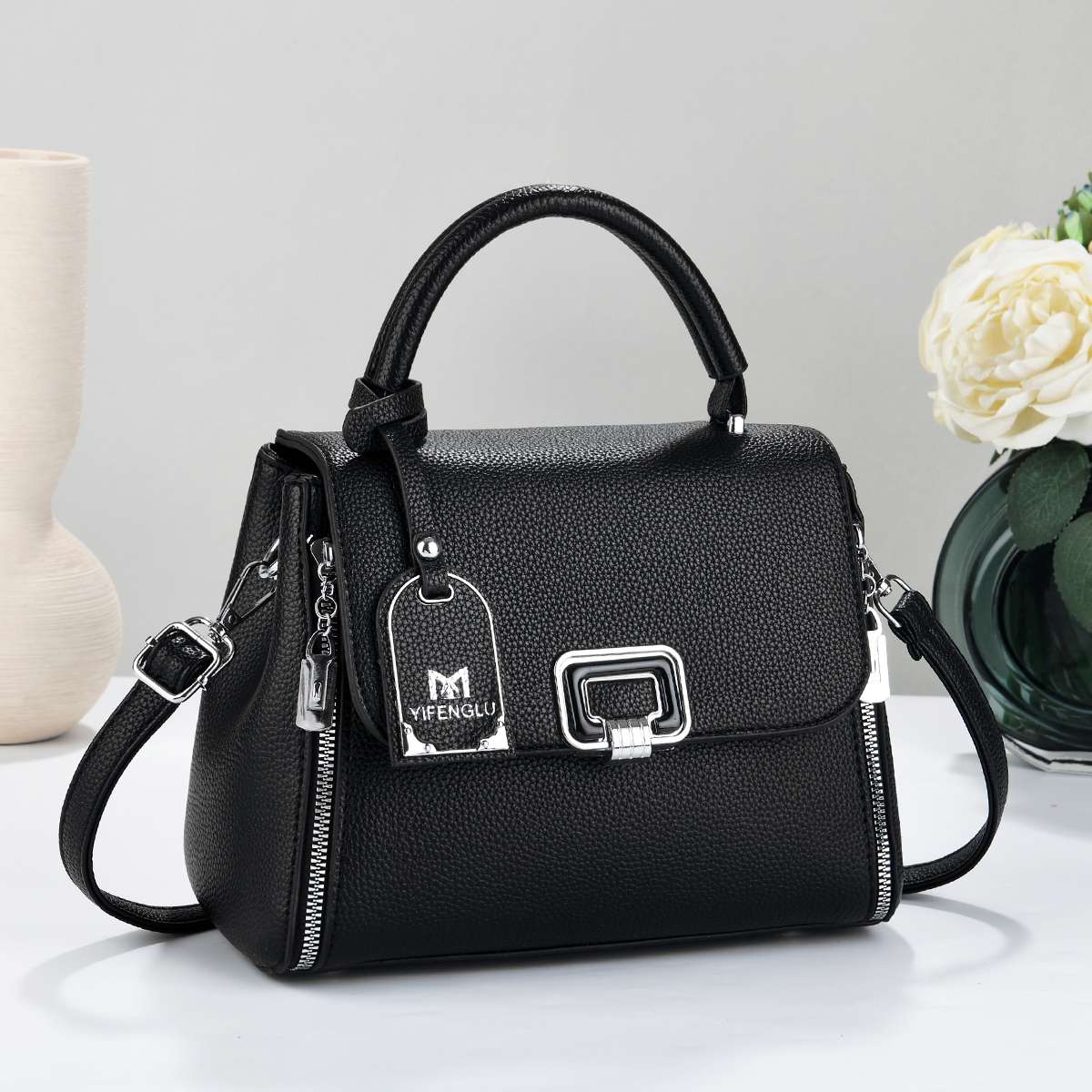 High-quality women's crossbody fashion PU women's bags, women's crossbody fashion 2026 in-stock new style Specification image