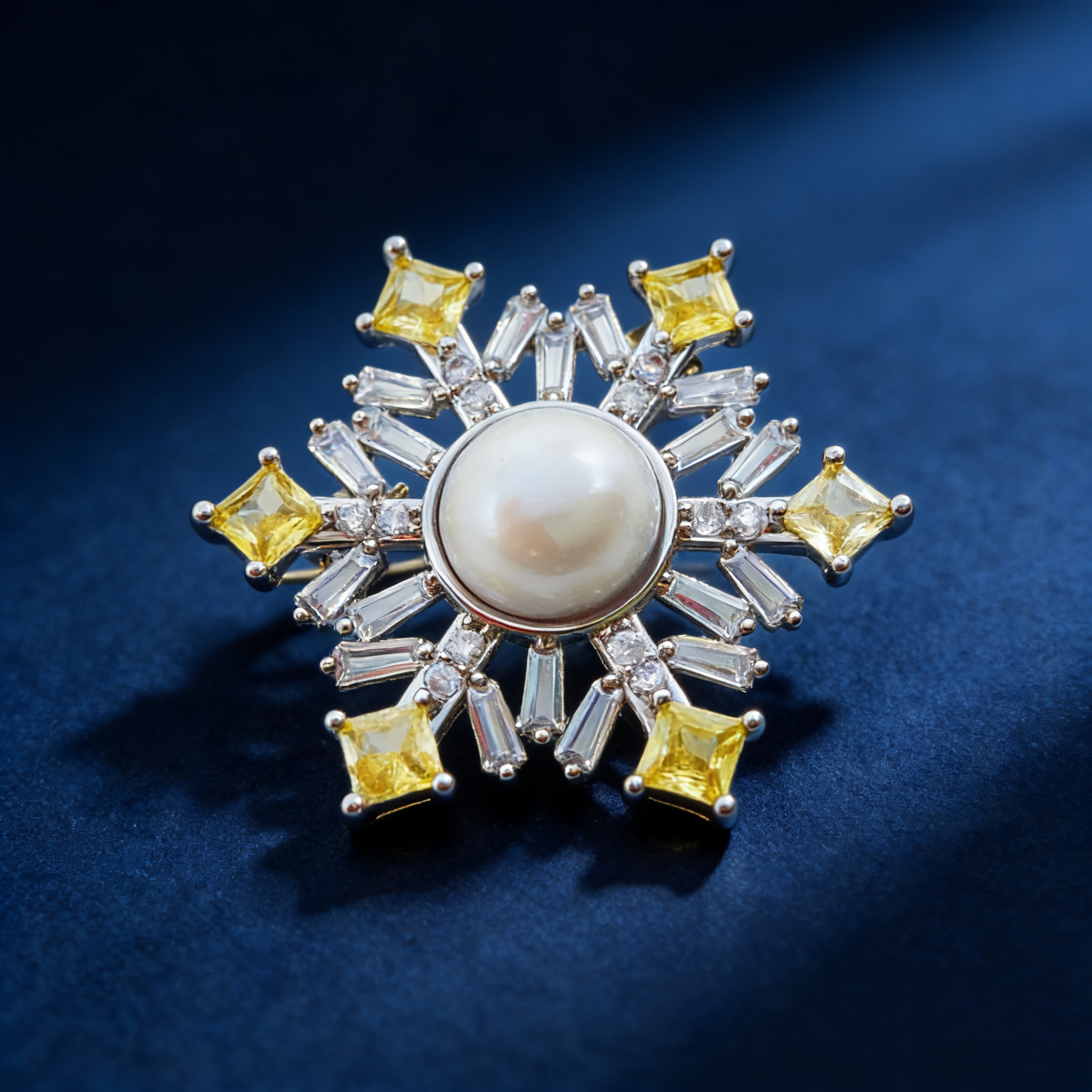 Pearl flower brooch, Baroque pearl brooch, decorative Chinese trend brooch, retro accessory brooch, ladies' waist-cinching fashion Christmas brooch gift, Chinese style XZ136019 Application Scenario