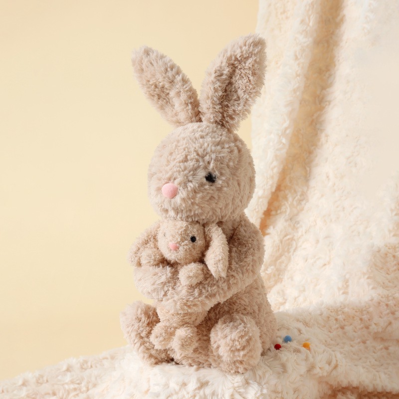 逐咪毛绒音乐互动小兔可爱公仔玩具复活节玩偶儿童哄睡安抚详情6