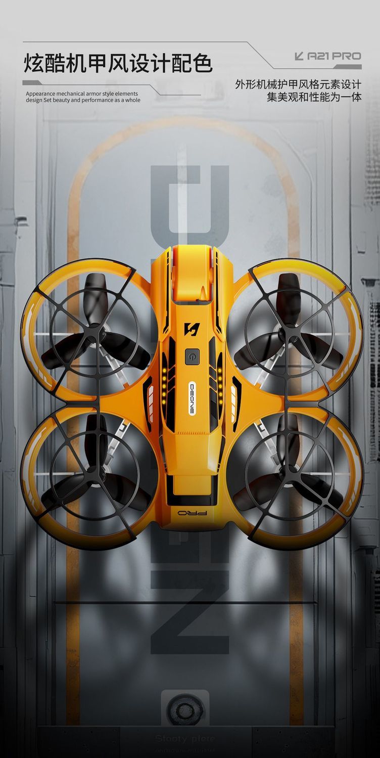A21 brushless drone, aerial camera, remote control aircraft, adult electric anti-drop toy, brushless motor, mesh cover, package, safe and worry-free, export wholesale for foreign trade detail image 14