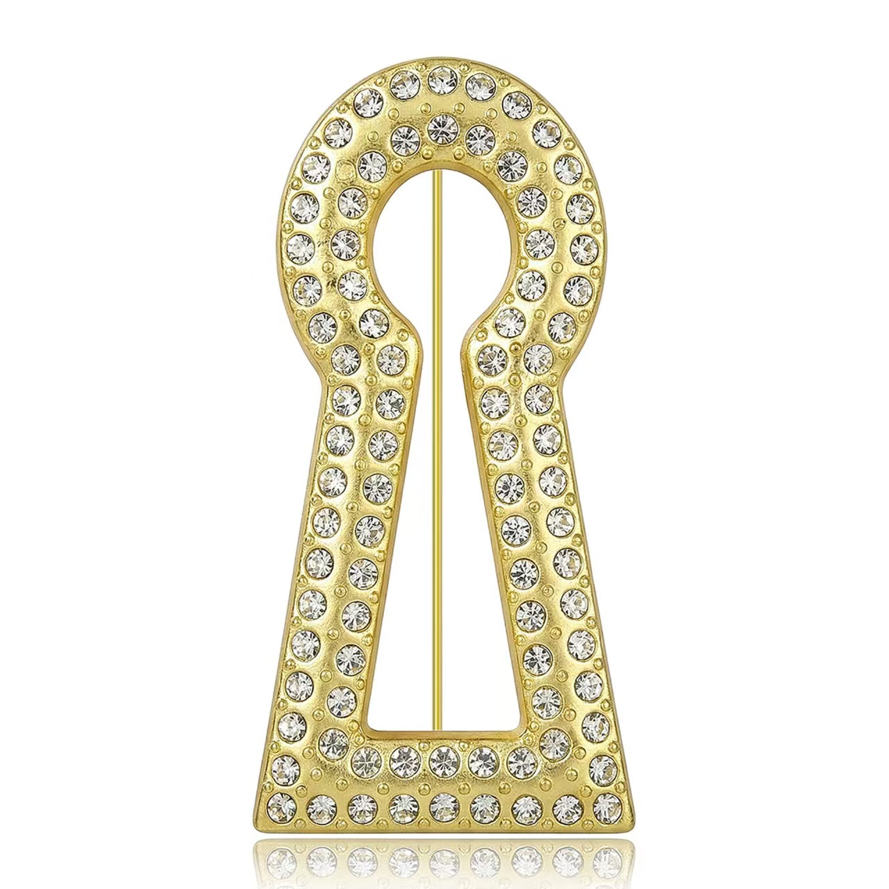 欧美夸张小众设计感亚金创意几何胸针时尚西装大衣厂家直销