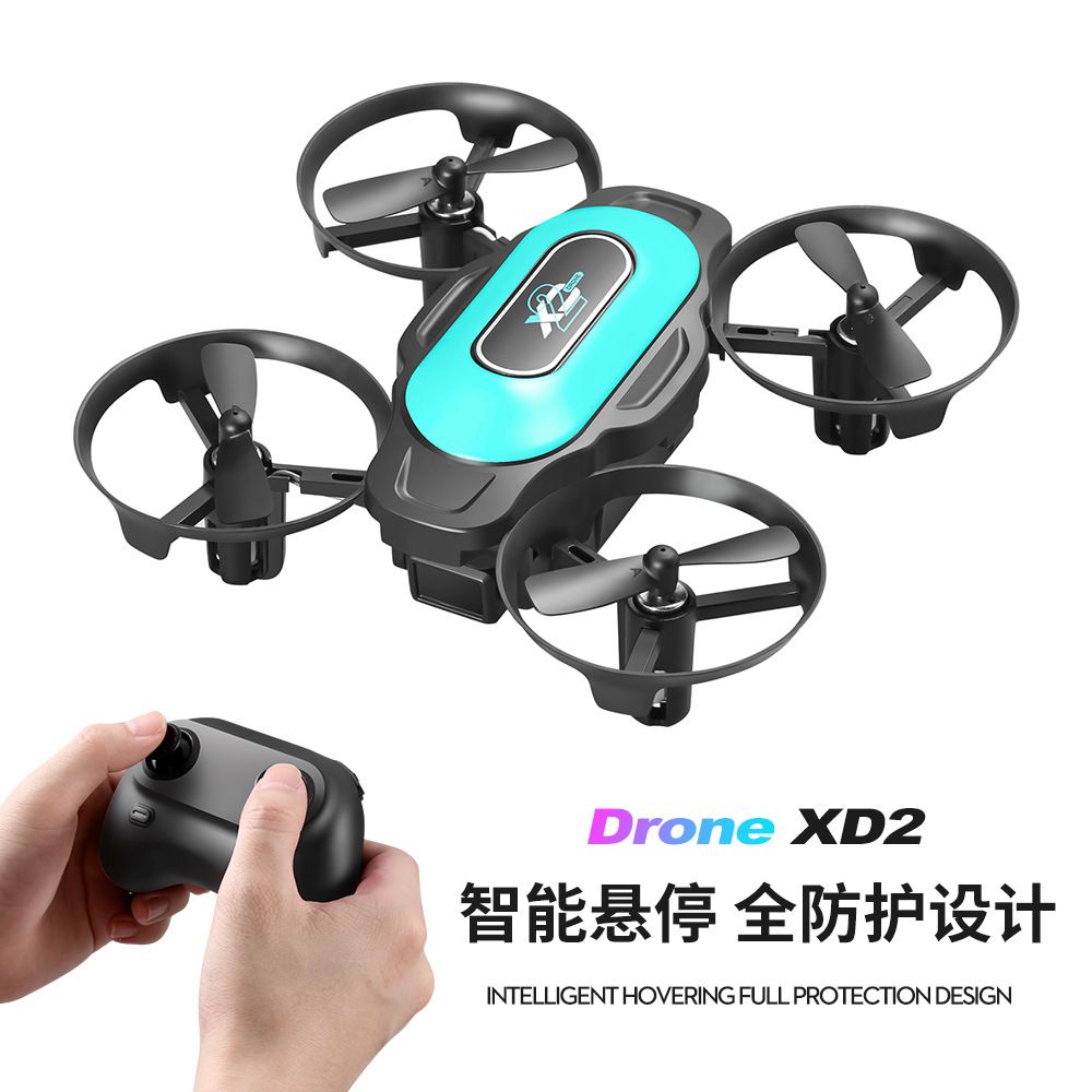 Cross-border XD2 mini drone, four-circle protection, air pressure, fixed height, shockproof and anti-collision quadcopter, remote control toy, export wholesale drone detail image 4