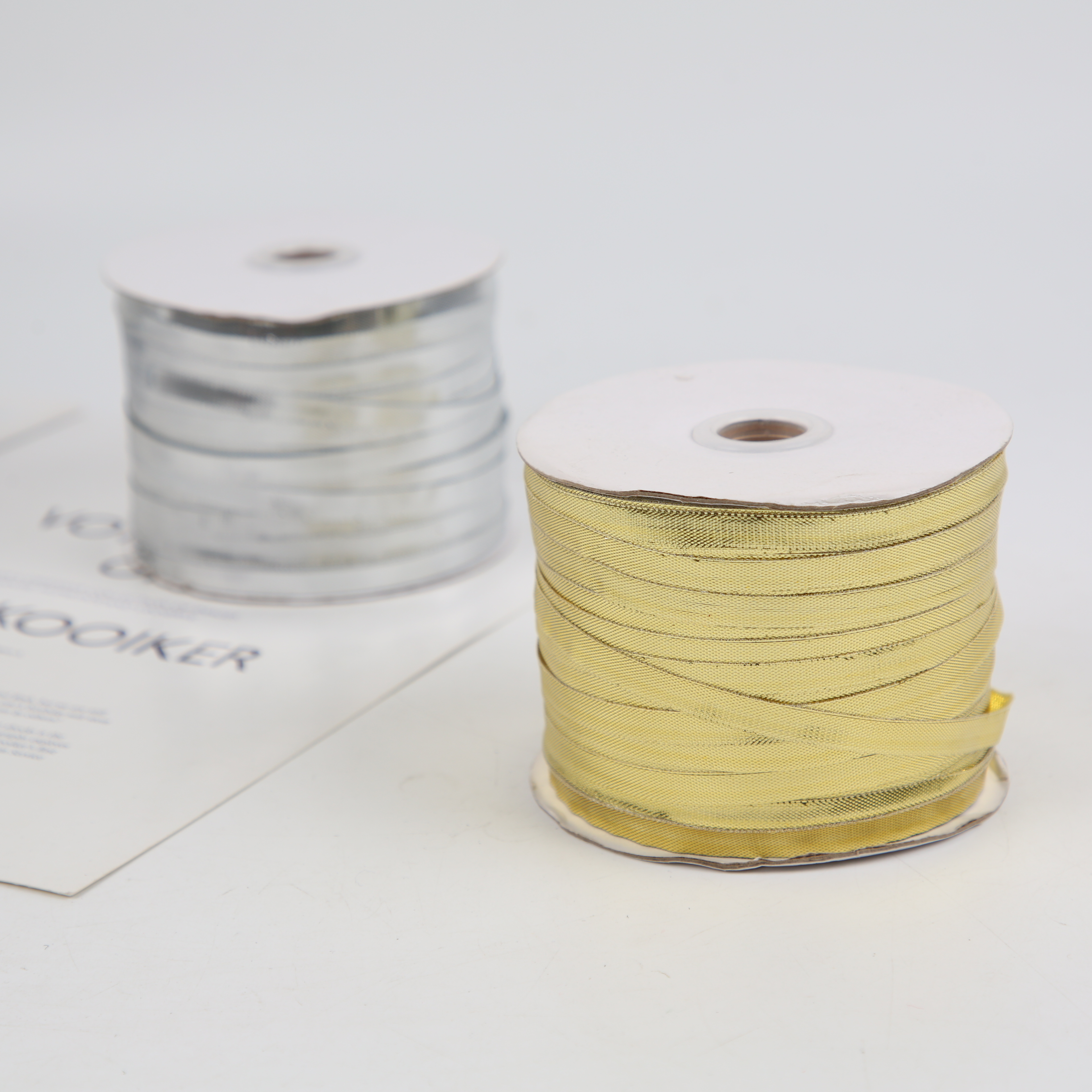 Handmade DIY golden ribbon, golden glossy ribbon, clothing accessories, decorative ribbon, gift packaging ribbon