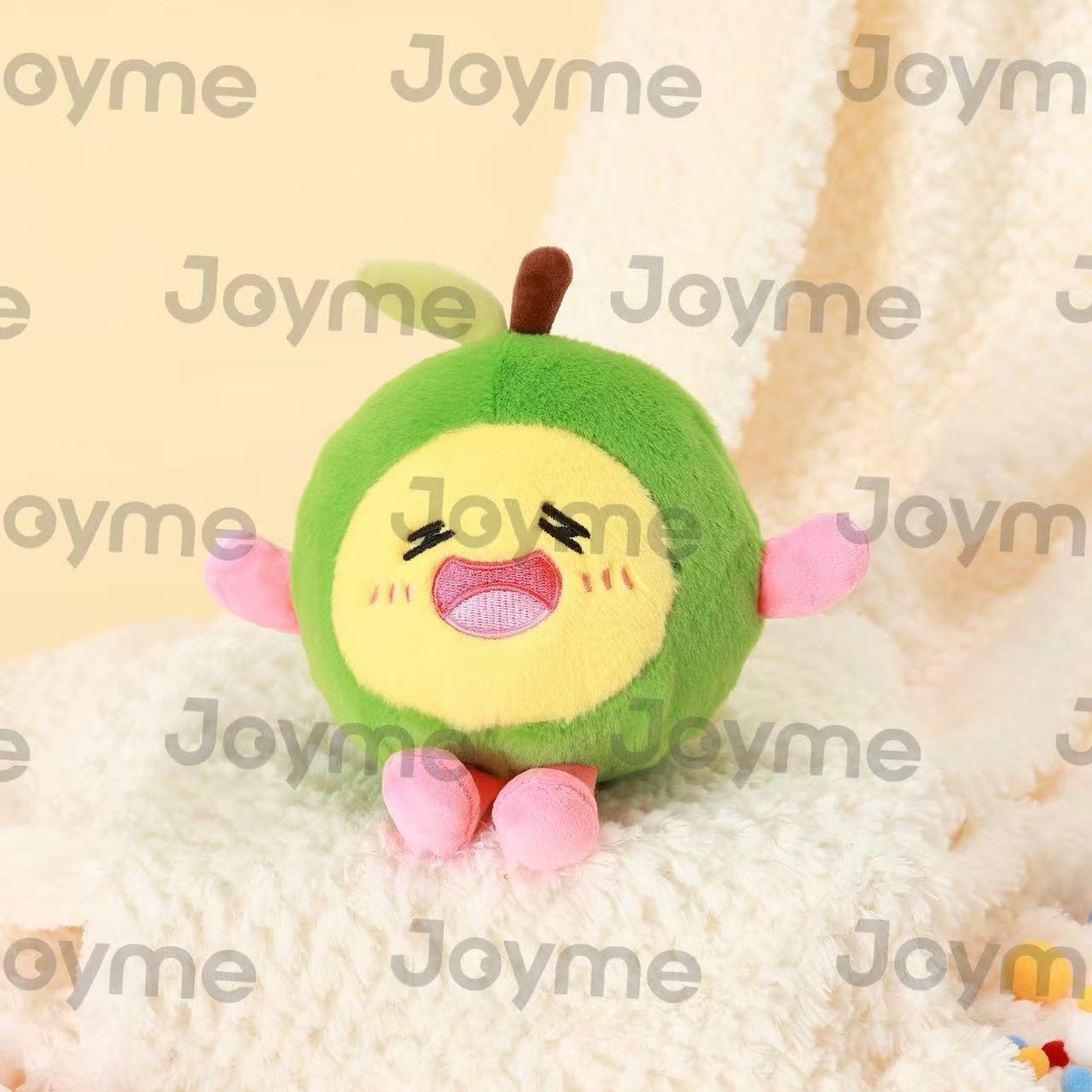 绿色水果造型毛绒玩具可爱儿童礼物宝宝青苹果详情1