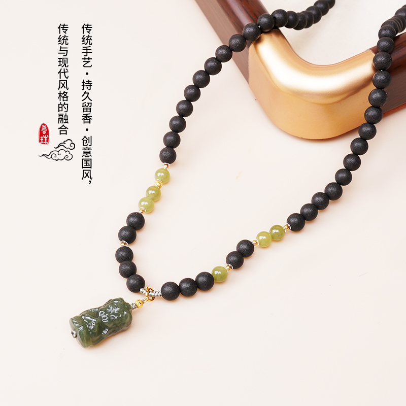 项链/珍珠/天然石项链/珍珠链条女款拼接气质/珍珠项链细节图