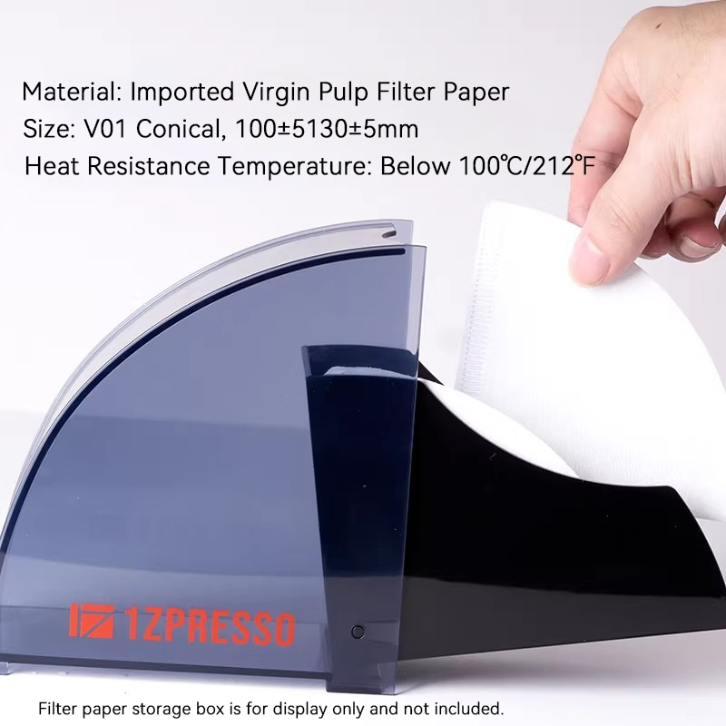 1Zpresso coffee filter paper V01 food-grade hand-brewed coffee filter drip, conical V60 origami filter cup, universal Application Scenario