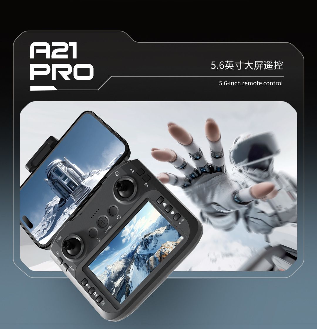 Fully enclosed 5.6-inch large screen remote-controlled drone with screen, high-definition professional aerial photography quadcopter, children's toy, student drone, remote-controlled aircraft, drone, aerial photography machine, training, foreign trade export wholesale detail image 5