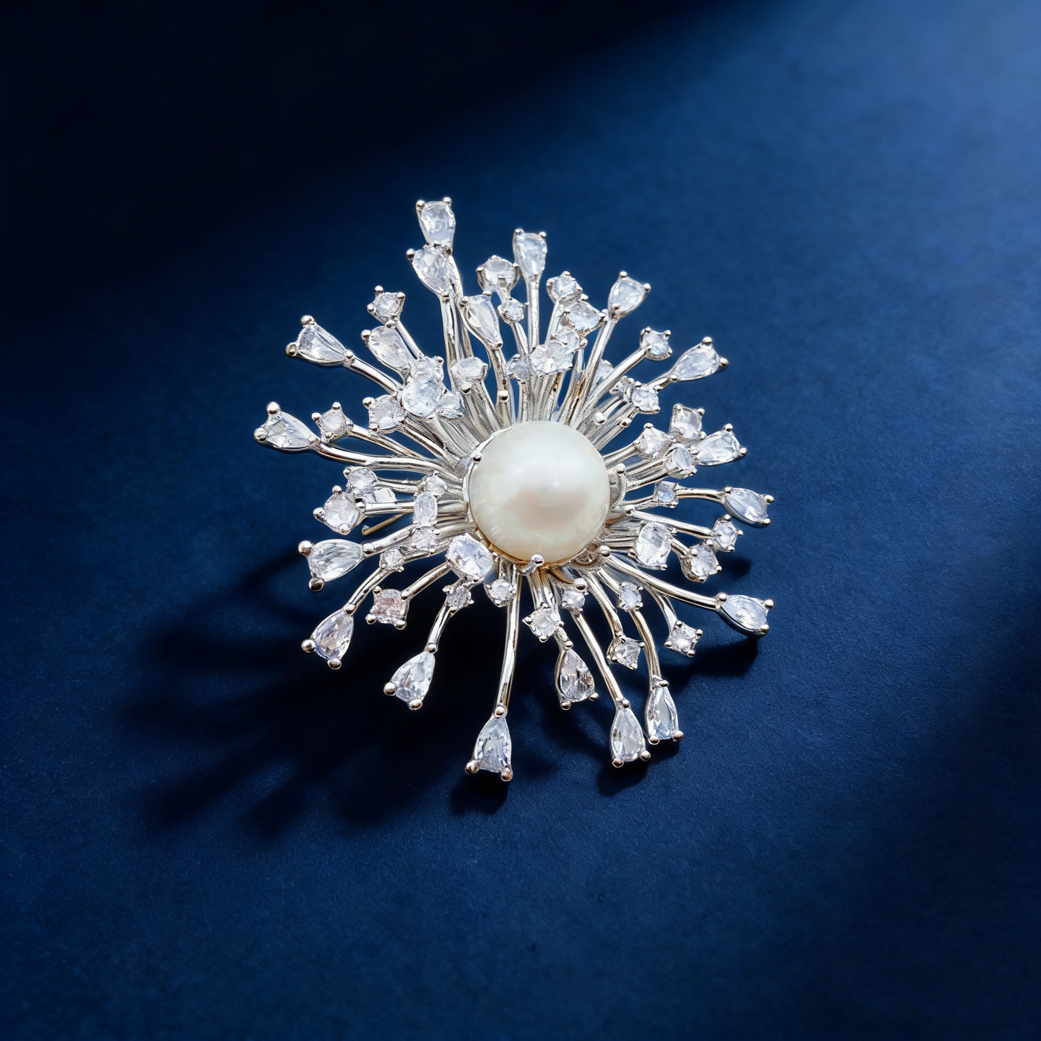 珍珠花胸针巴洛克珍珠胸针装饰国潮胸针复古饰品胸针女士收腰时尚圣诞胸针礼物国风XZ190003