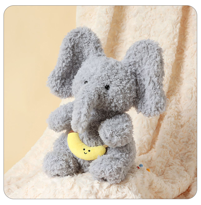 逐咪电动折耳小象公仔可爱毛绒玩具安抚陪伴宝宝节日礼物详情6
