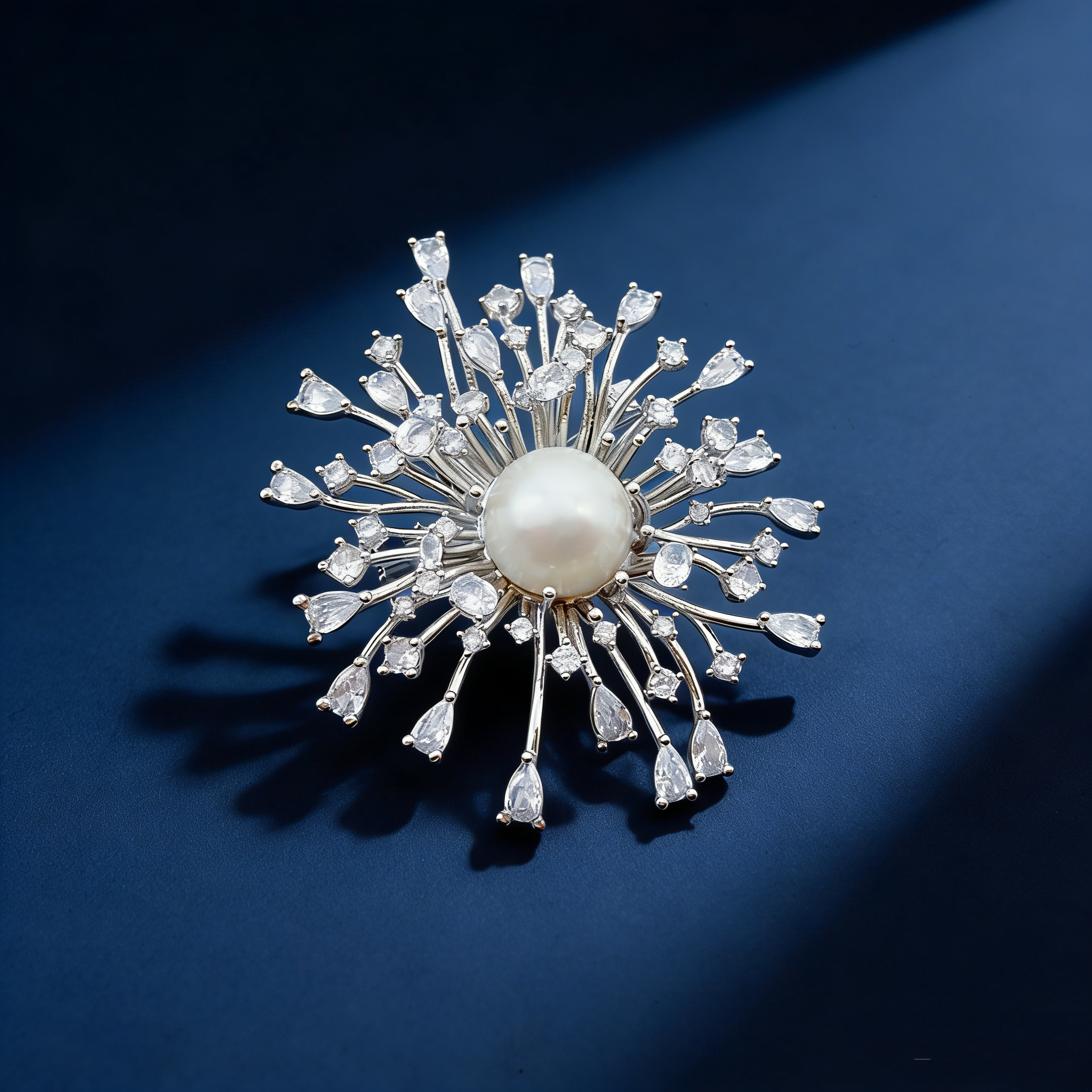 Pearl flower brooch, Baroque pearl brooch, decorative Chinese trend brooch, retro accessory brooch, ladies' waist-cinching fashion Christmas brooch gift, Chinese style XZ190003 Item Picture